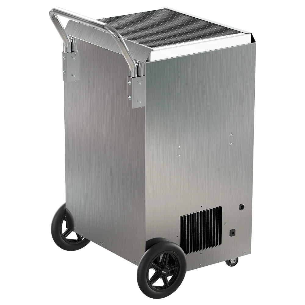 AlorAir Storm SLGR 1400X Commercial Grade Stainless Steel Dehumidifier with Built-in Pump - Perfect for Basements, Warehouses & High Humidity Areas