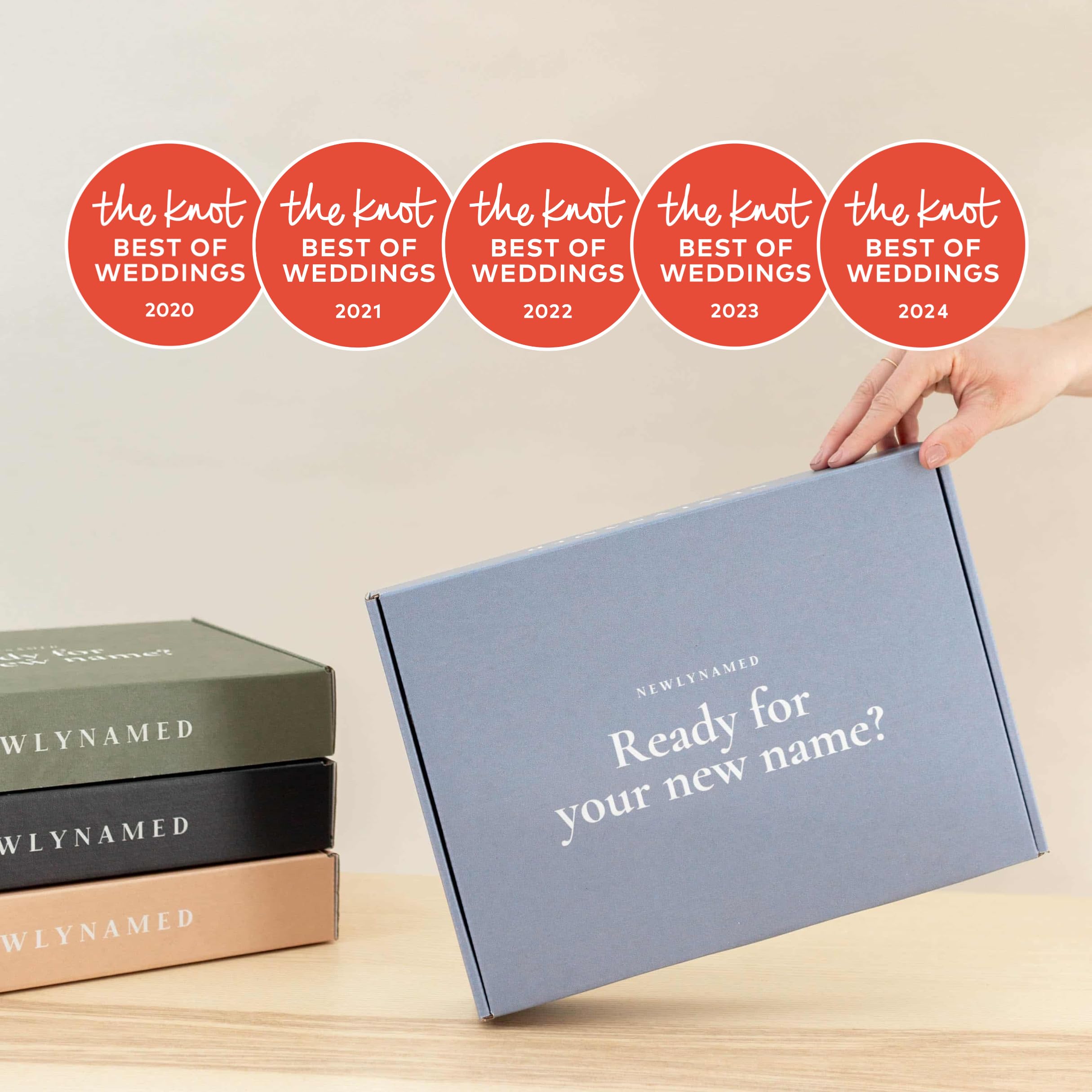 Name Change Kit for Marriage - Easy Wedding Name Change Box - Perfect Wedding Registry Gift for Brides & Couples - Ideal for Newlyweds & Legal Name Updates