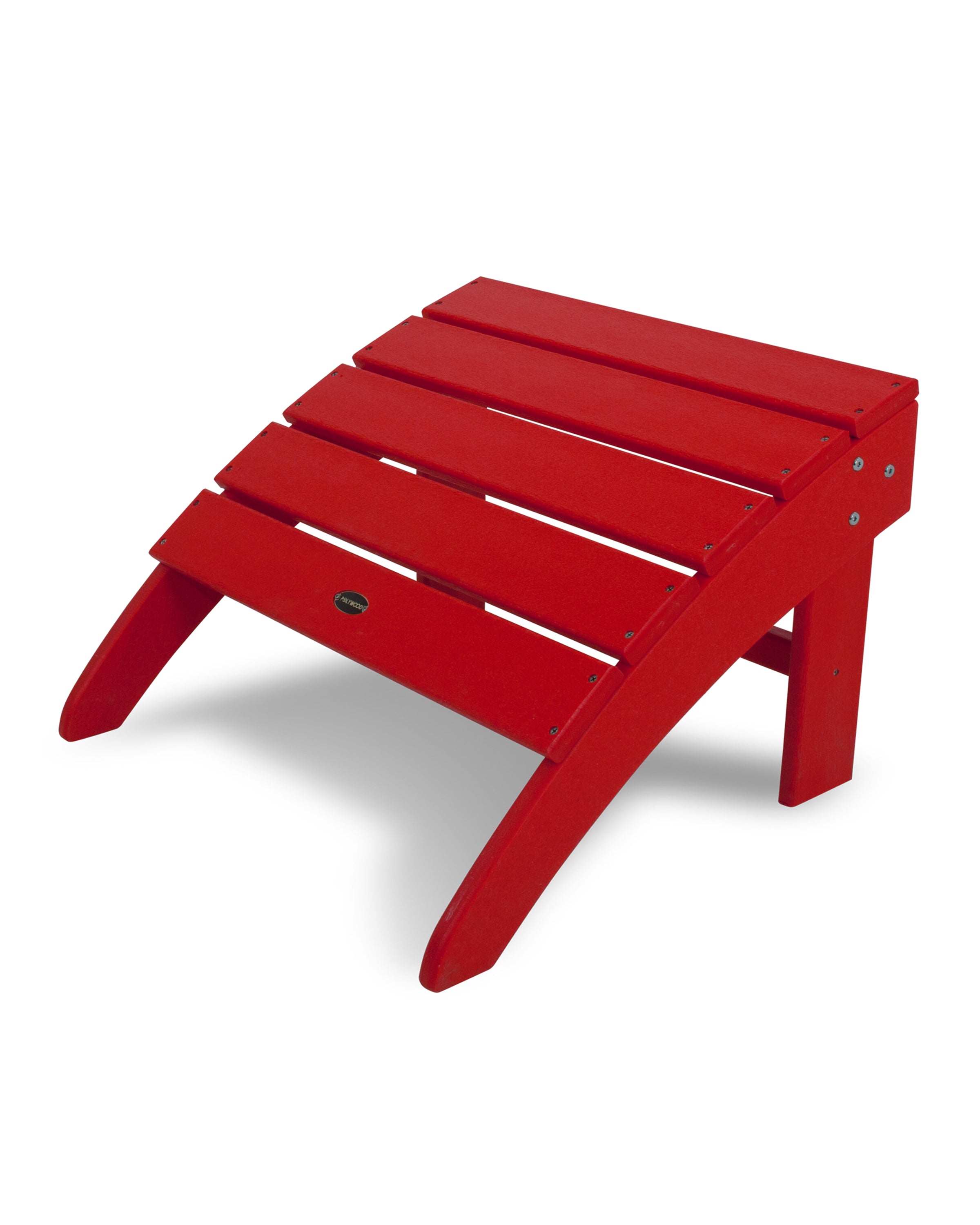POLYWOOD South Beach Adirondack Ottoman - Outdoor Patio Furniture, Weather-Resistant Plastic Adirondack Chair Footrest - Perfect for Poolside, Garden, Deck & Backyard Relaxation