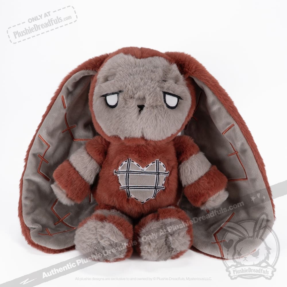 Plushie Dreadfuls Antisocial Personality Disorder Rabbit V2 - Soft Stuffed Animal Toy for Mental Health Awareness, Comfort & Therapy | Perfect Gift for Anxiety Relief, PTSD Support & Emotional Healing