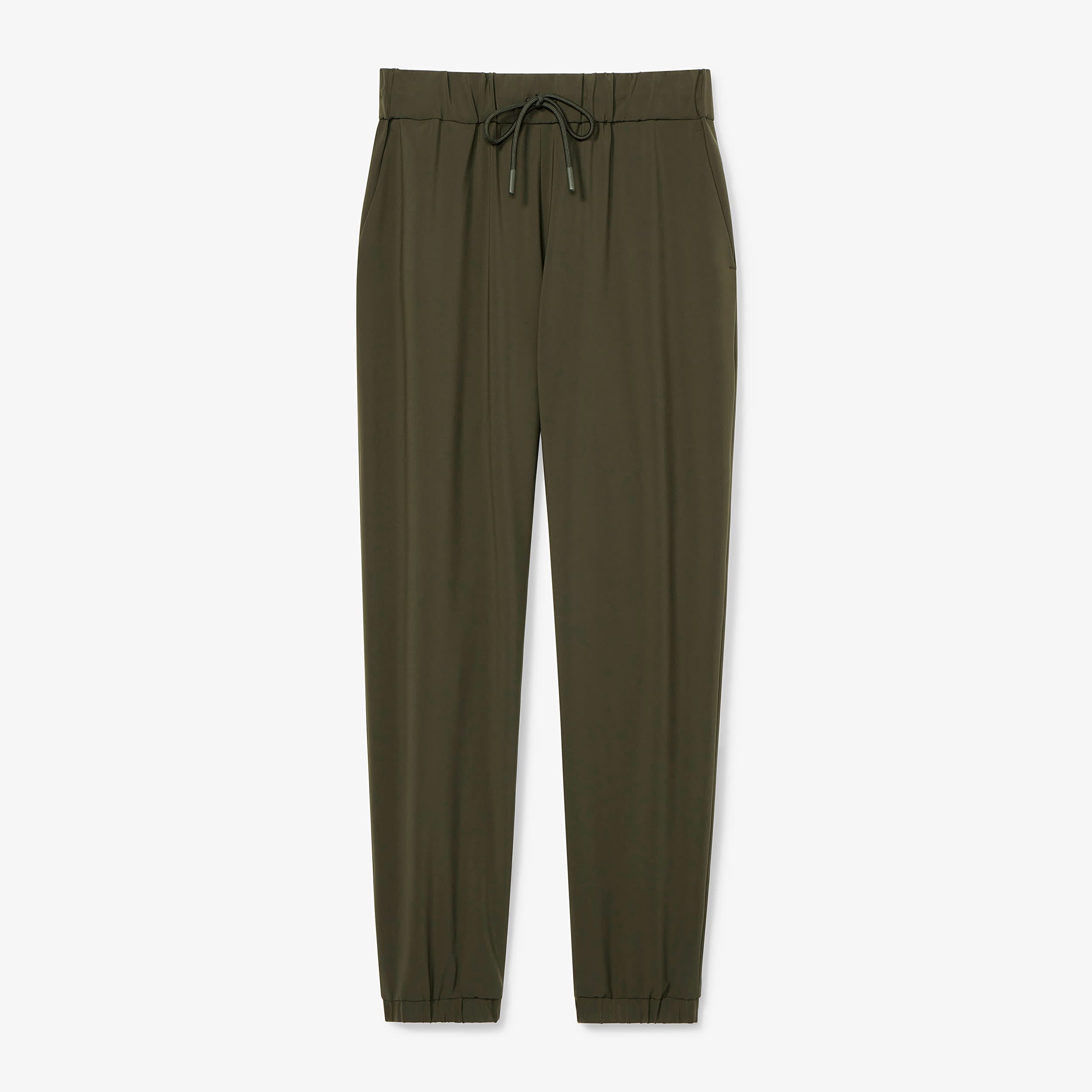 Delaney Jogger Pants for Women - OrigamiTech Stretch Olive Green Joggers | Comfortable Workout, Yoga, Lounge & Casual Wear