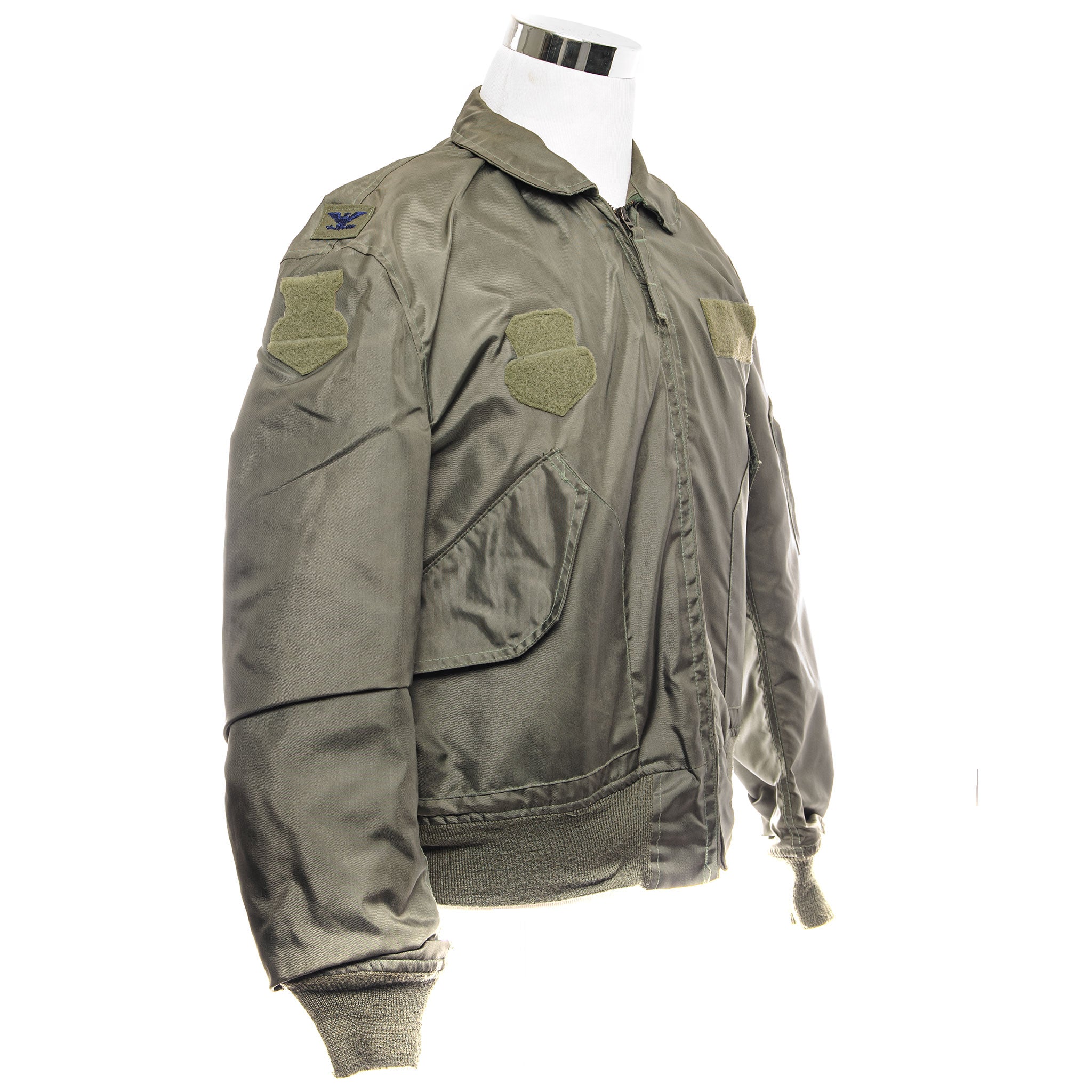 USAF US Air Force Flight Jacket CWU 36/P 36P - Summer 1993 Vintage Bomber Jacket with Colonel Patch - Size Large (42-44) - Military Aviator Style for Collectors & Outdoor Enthusiasts