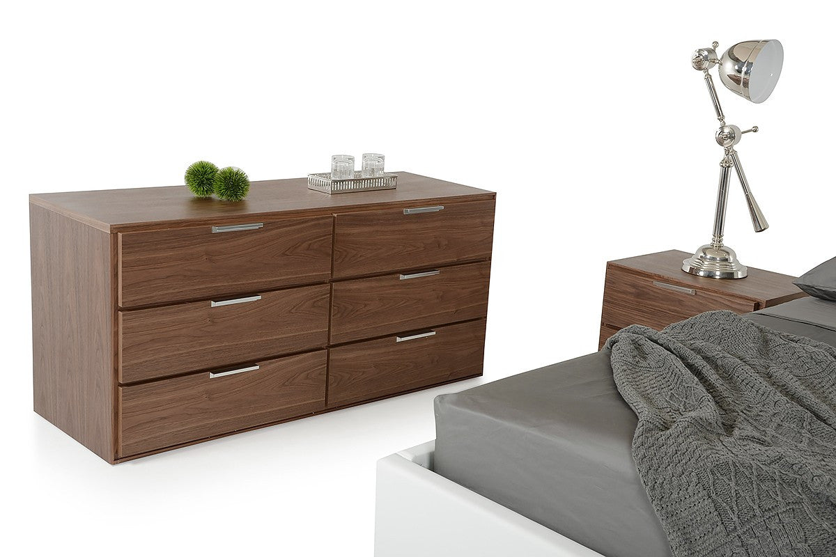 Lauren 6-Drawer Dresser - Modern Wooden Chest of Drawers for Bedroom, Living Room & Closet Storage Organization