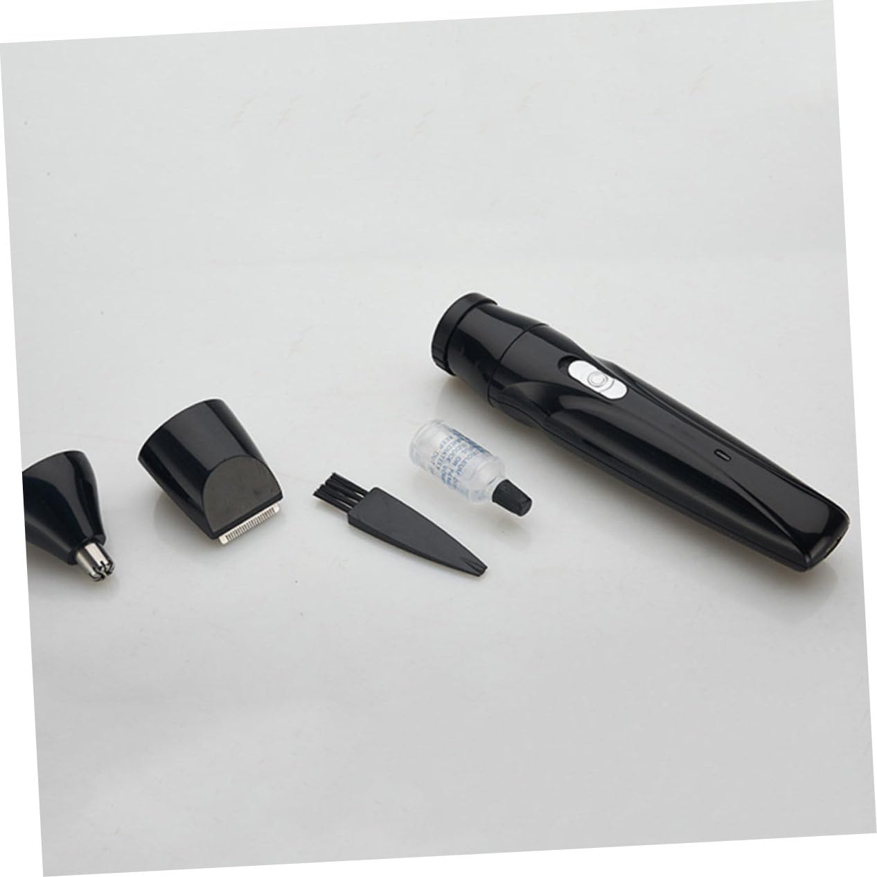 Electric Eyebrow Trimmer & Nose Hair Clipper Set - Cordless Mini Facial Razor for Men - Black ABS Shaver for Eyebrows, Nose & Face Grooming - Perfect for Travel, Home & Personal Care