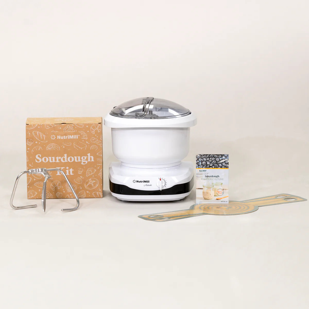 Nutrimill Artiste Sourdough Starter Kit - Fresh Homemade Bread Baking Supplies for Artisan Sourdough, Pizza Dough & More - Perfect for Home Bakers & Bread Lovers