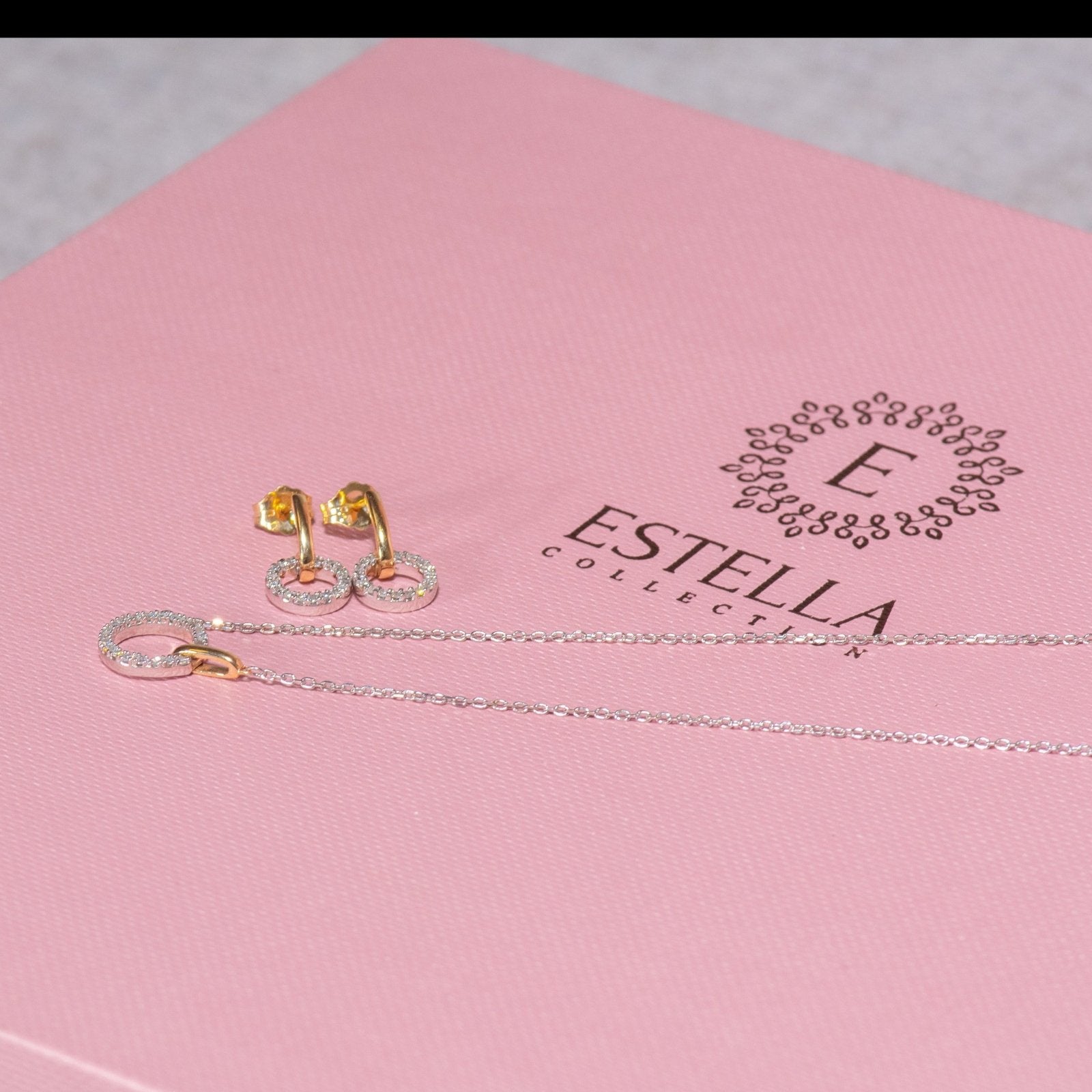 10K Yellow Gold Diamond Eternity Circle Stud Earrings for Women - Elegant Dangling Hoop Earrings for Wedding, Anniversary & Special Occasion Gifts