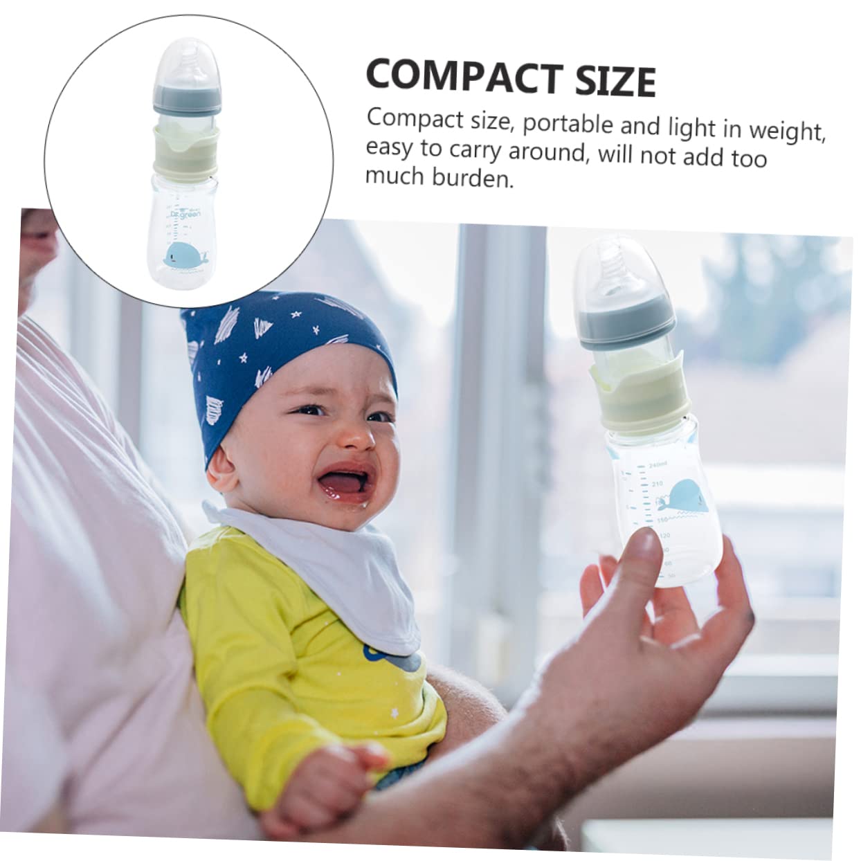 Totority 6-Pack Anti-Colic Baby Bottles with Pacifier - BPA-Free Toddler Milk Bottles for Newborns & Infants - Perfect for Travel, Daycare, and Outdoor Feeding