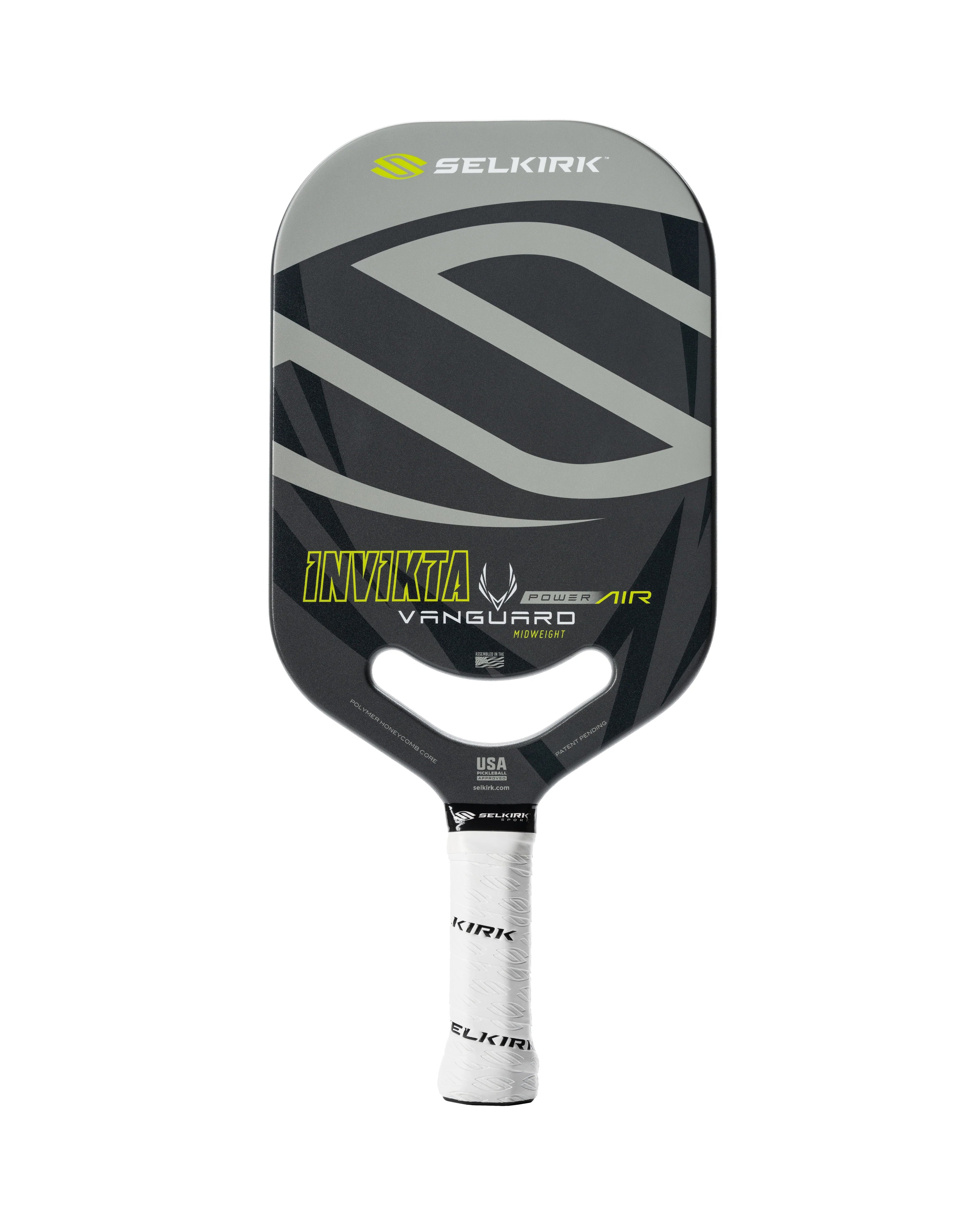 Selkirk VANGUARD Power Air Pickleball Paddle - Lightweight & Durable Grey Paddle for Competitive Play - Perfect for Outdoor & Indoor Pickleball Games