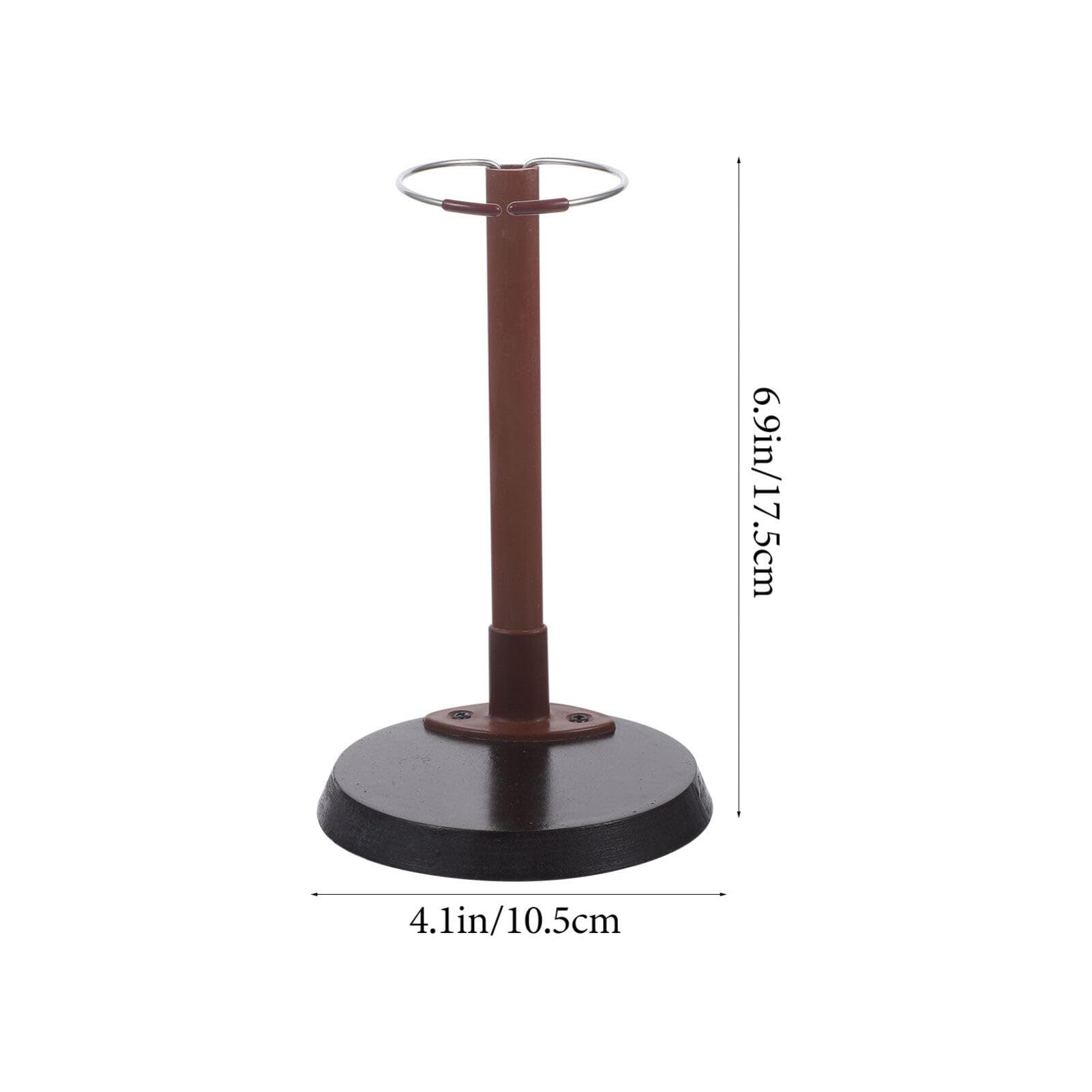 NUOBESTY Wooden Doll Stand for Plush Dolls - Round Base Display Rack with Sturdy Wood Bracket - Perfect for Toy Storage, Doll Organization & Kids' Room Decor - Great for Collectors, Playrooms & Gift Displays