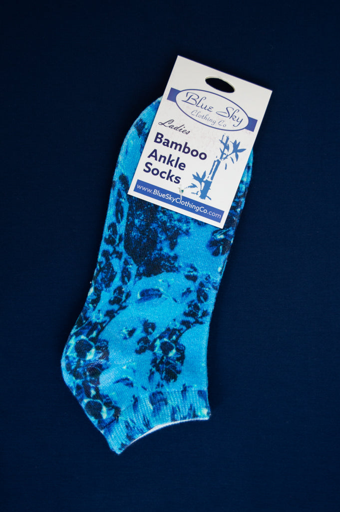 Women's Breathable Bamboo Ankle Socks with Assorted Prints - Soft & Comfortable for Yoga, Running, and Everyday Wear