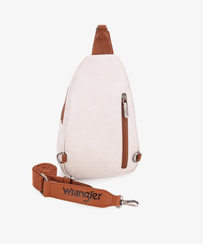 Wrangler Dual Zippered Sling Bag - Lightweight Crossbody Shoulder Bag for Men & Women - Perfect for Travel, Hiking, Gym & Everyday Use