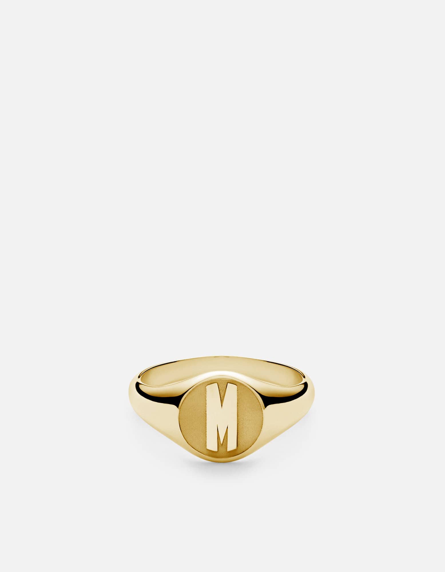 14K Gold 3 Letter Signet Ring for Men & Women - Personalized Initials Engraved - Elegant Wedding Band, Gift for Him/Her - Perfect for Engagements, Anniversaries & Special Occasions