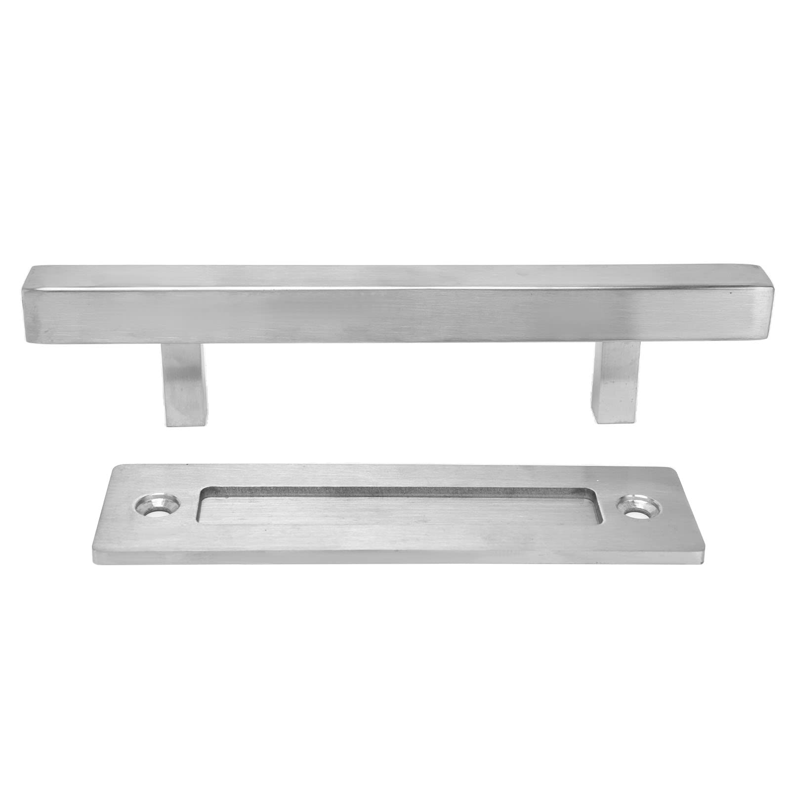 Tgoon Brushed Stainless Steel Sliding Barn Door Handle - Double Sided Pull Handle for Garage Doors & Interior Doors | Durable & Stylish Hardware for Modern Homes & Commercial Spaces