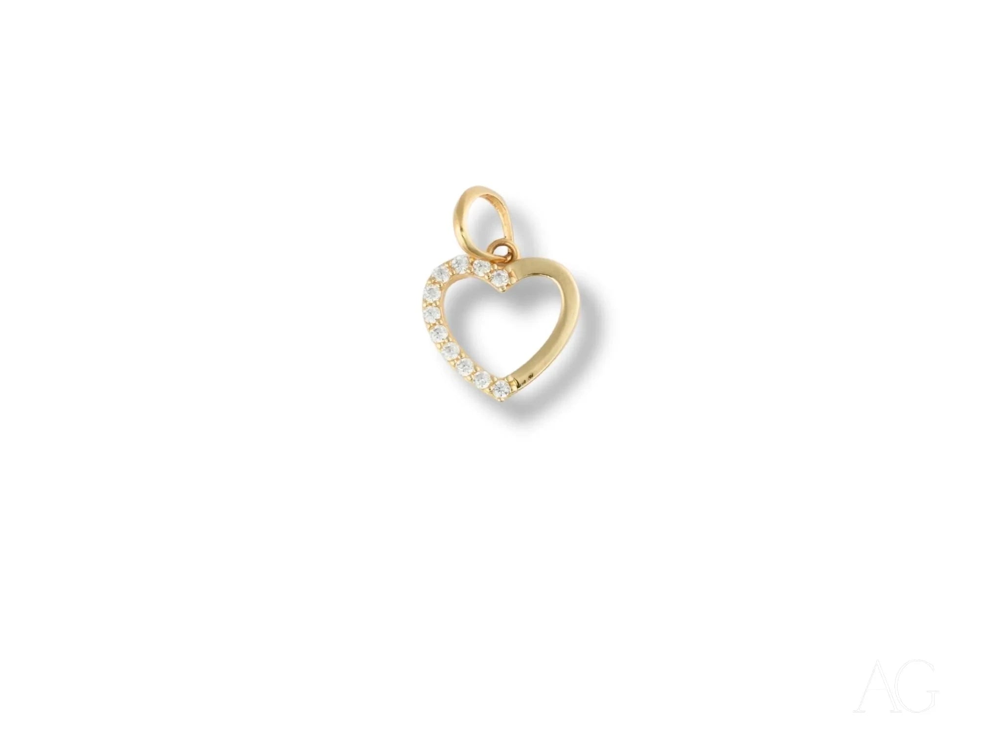 Golden Love Heart Pendant Necklace - 18K Gold Plated Romantic Jewelry Gift for Women - Perfect for Valentine's Day, Anniversary & Special Occasions