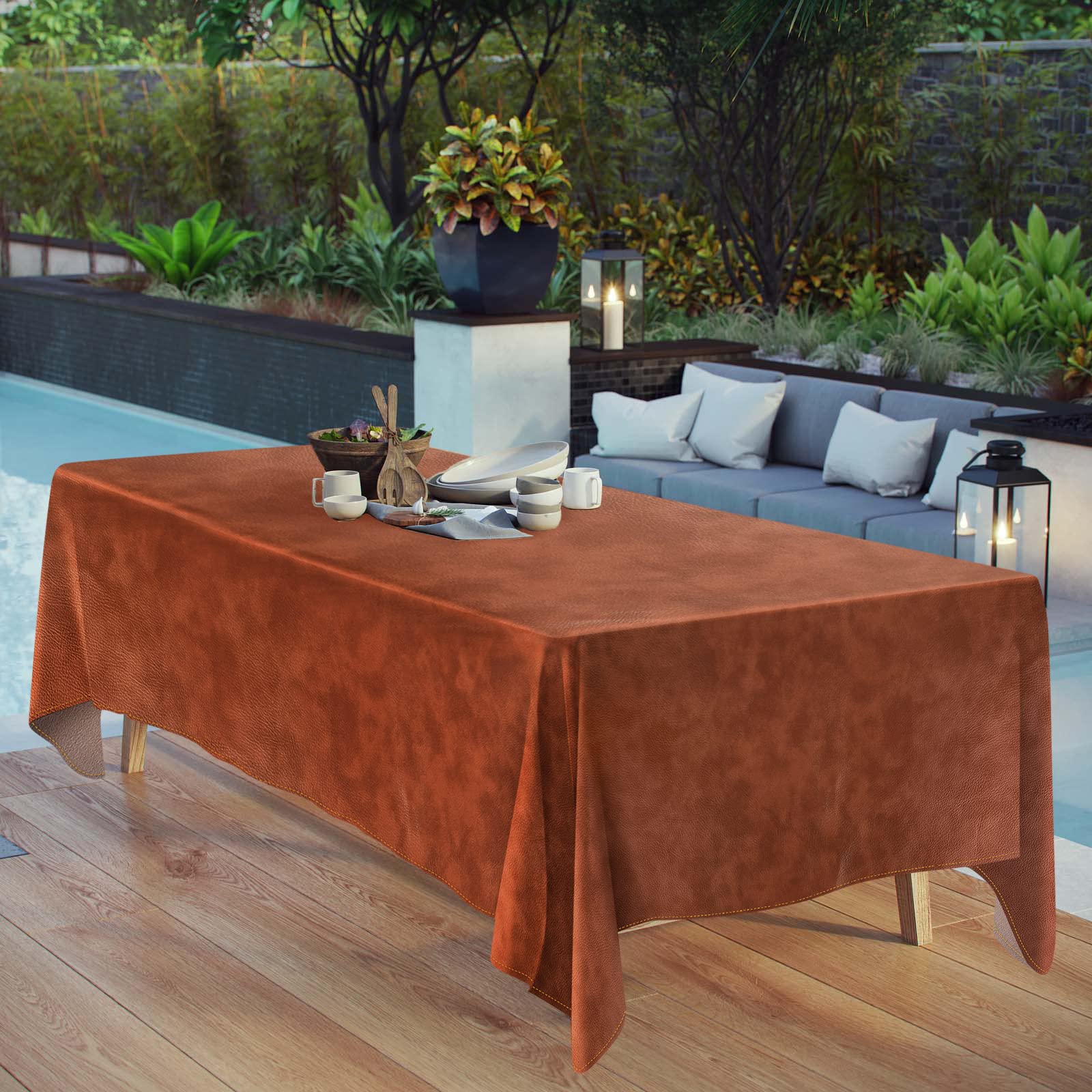 Linkidea Vegan Leather Tablecloth - 85