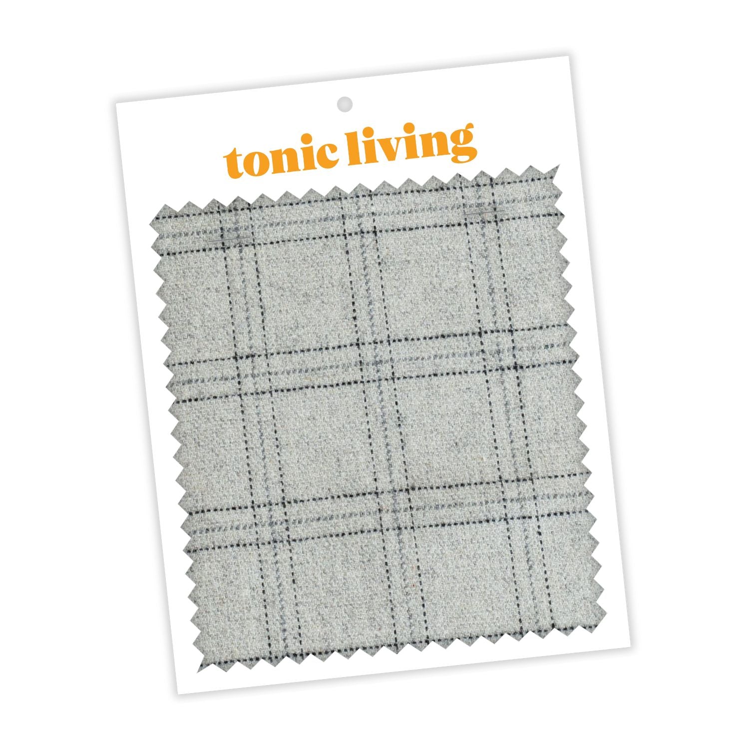Premium Dorset Plaid Fabric Swatch - Light Grey Tartan Pattern for Upholstery, Curtains & Home Decor | Soft, Durable & Stylish Textile for DIY Projects & Interior Design