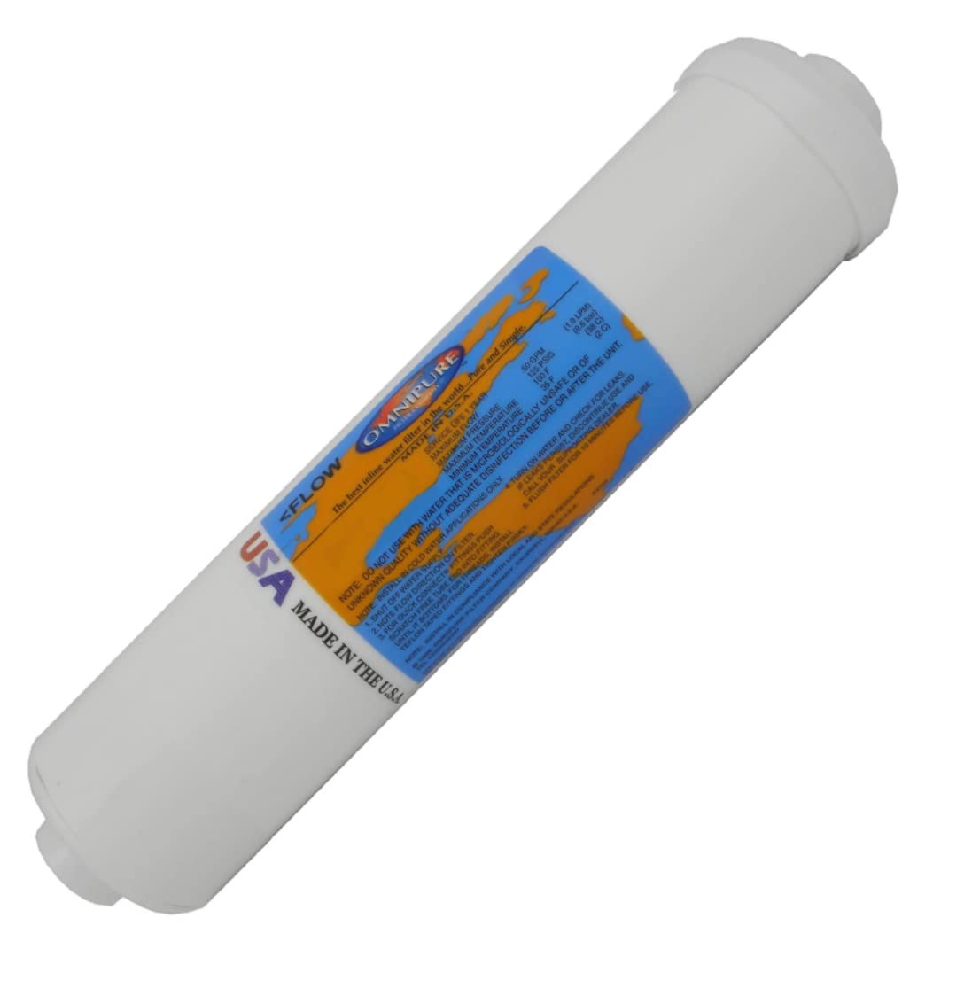 Omnipure K5640-KK Coconut Shell Carbon Inline Water Filter - 12
