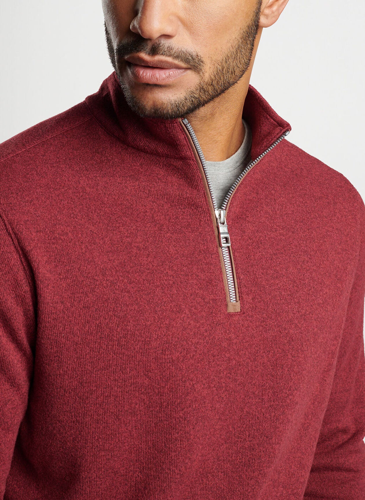 Peter Millar Men's Fleece 1/4 Zip Sweater - Lightweight Thermal Pullover for Outdoor Activities, Golf, Hiking & Casual Wear