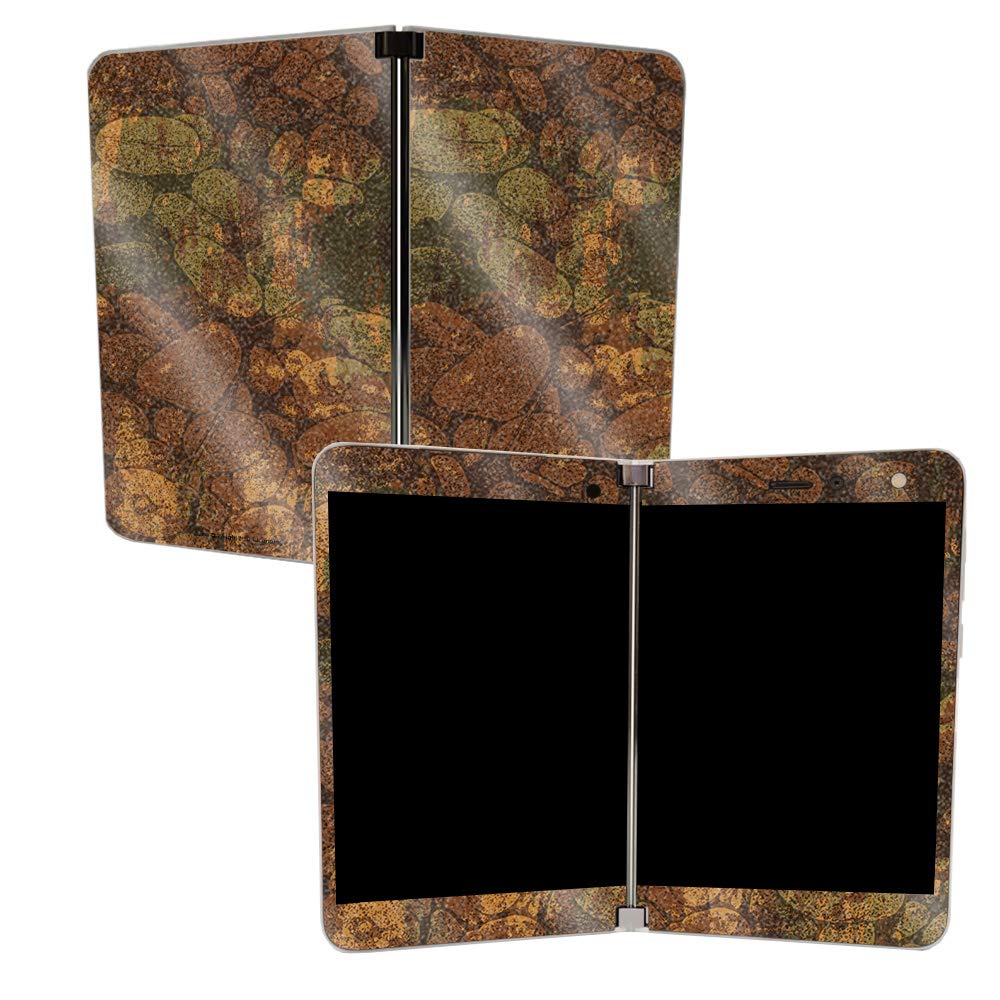 MightySkins Glossy Glitter Skin Cover for Microsoft Surface Duo - River Stones Design | Protective & Durable High-Gloss Finish | Easy to Apply & Remove | Made in USA | Perfect for Work, Travel & Personal Style Customization