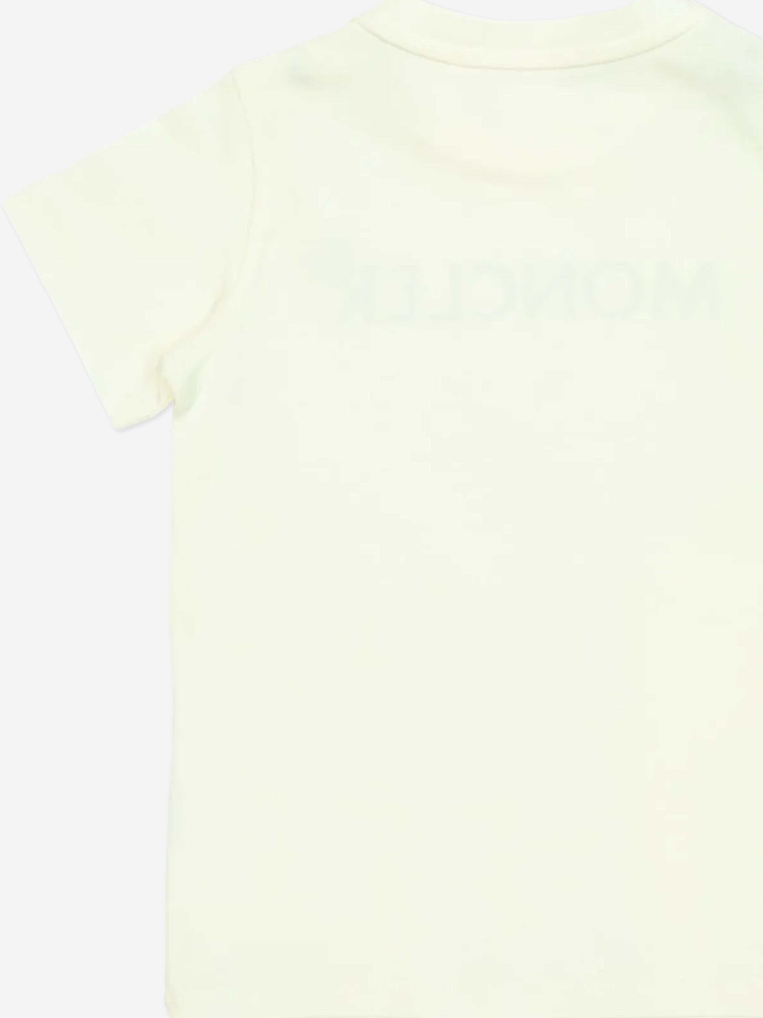 Baby Boys Logo Cotton T-Shirt in Ivory - Soft & Comfortable Casual Wear for Toddlers, Infants & Newborns - Perfect for Playdates, Daycare & Family Outings