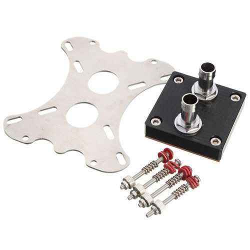 50mm Copper Base CPU Water Cooling Block with G1/4 Thread - Compatible with Intel, AMD, Xeon Processors - Ideal for PC Gaming & Overclocking Builds