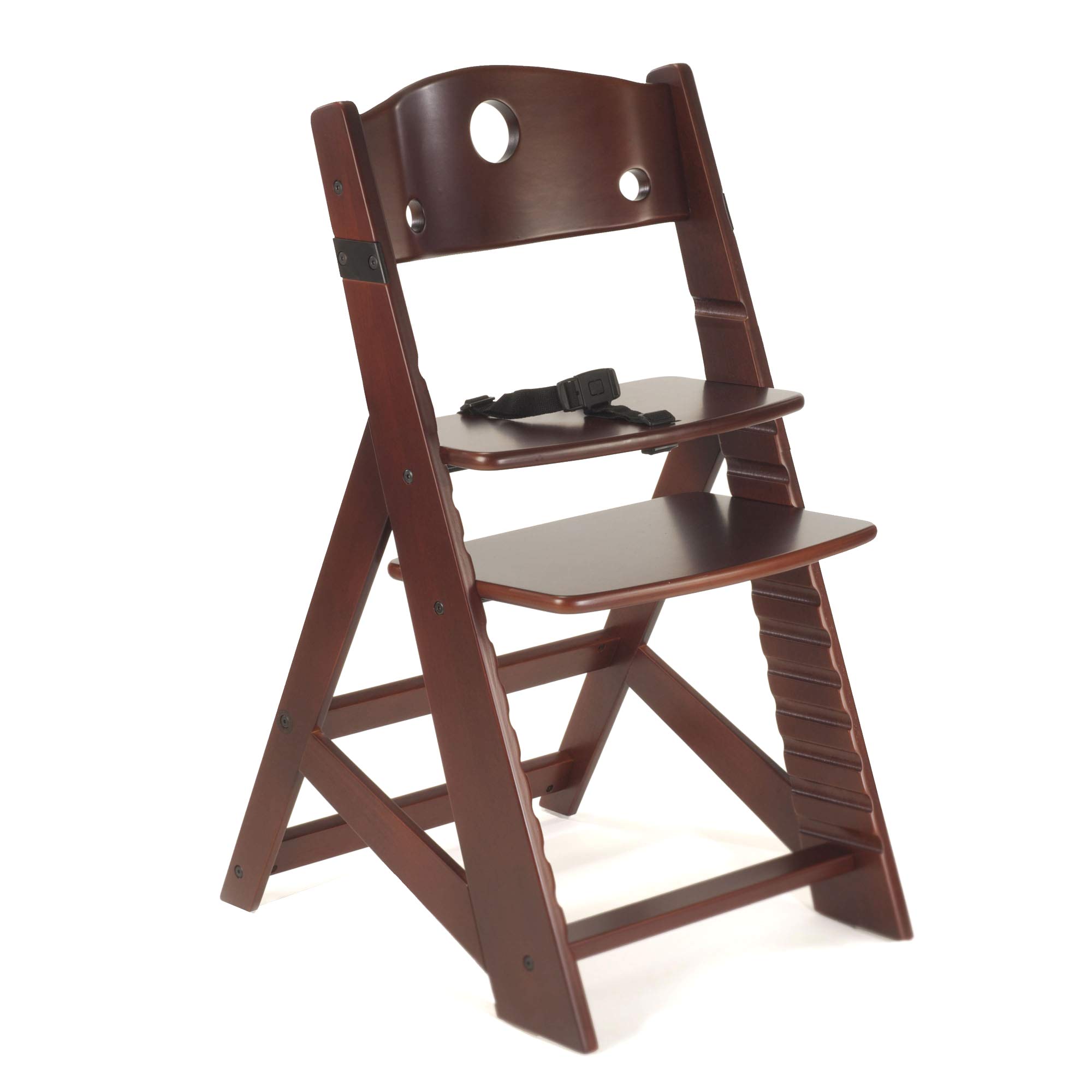 Keekaroo Height Right Adjustable Kids High Chair - Solid Mahogany Wood for Toddlers & Infants | Perfect for Dining, Feeding & Playtime at Home