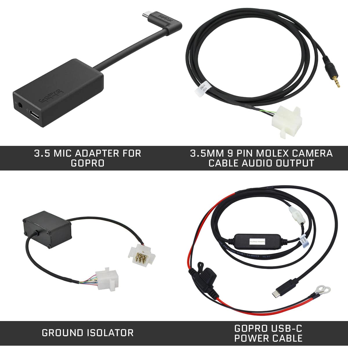 GoPro 3.5mm Microphone Adapter - Professional Audio Input for GoPro Cameras - Perfect for Vlogging, Live Streaming & Outdoor Adventures