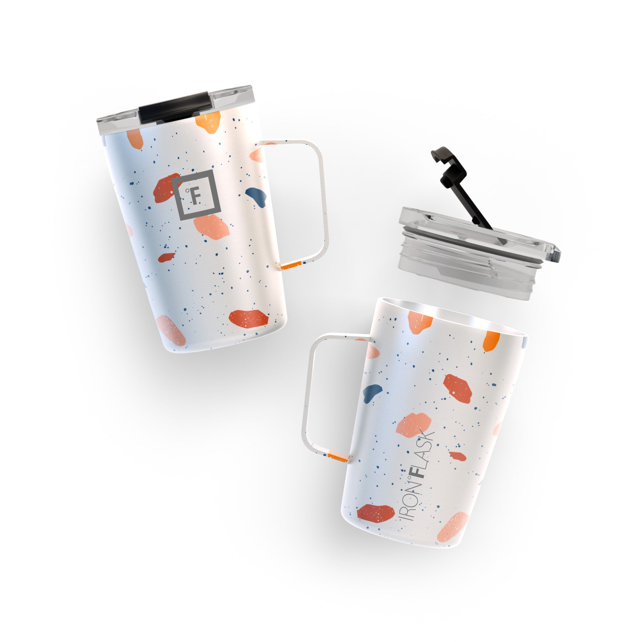 12 Oz Non-Slip Grip Coffee Mug - Insulated Travel Mug for Hot & Cold Drinks - Perfect for Office, Commute, Camping & Outdoor Activities