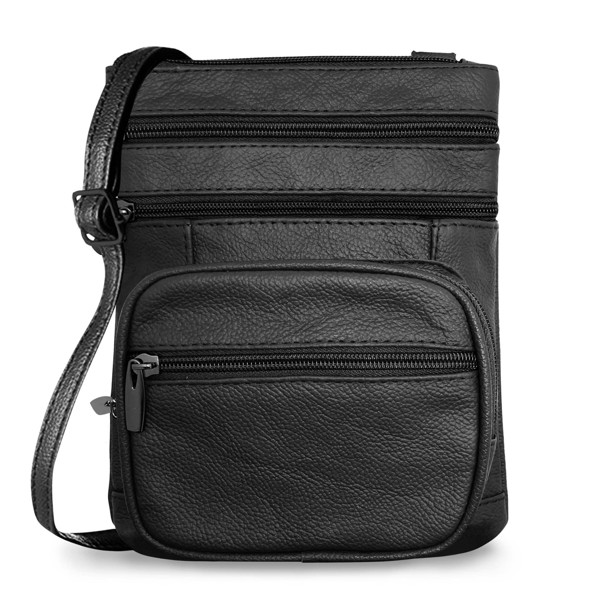 Genuine Leather Crossbody Bag for Women - Soft Shoulder Sling Purse & Handbag | Perfect for Work, Travel & Everyday Use