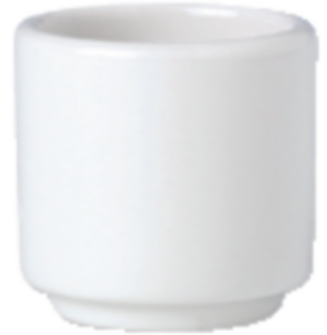 Simplicity Footless Egg Cup - Pack of 12 White Ceramic Egg Holders for Breakfast, Kitchen & Dining | Perfect for Soft Boiled Eggs, Egg Soldiers & Elegant Table Settings