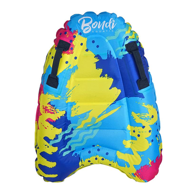 LEICESTERCN Inflatable Boogie Boards for Kids - Lightweight Surf Bodyboard, Swimming Pool Float Board, Learn to Swim Aid, Summer Water Toys for Beach, Pool Parties & Outdoor Family Fun