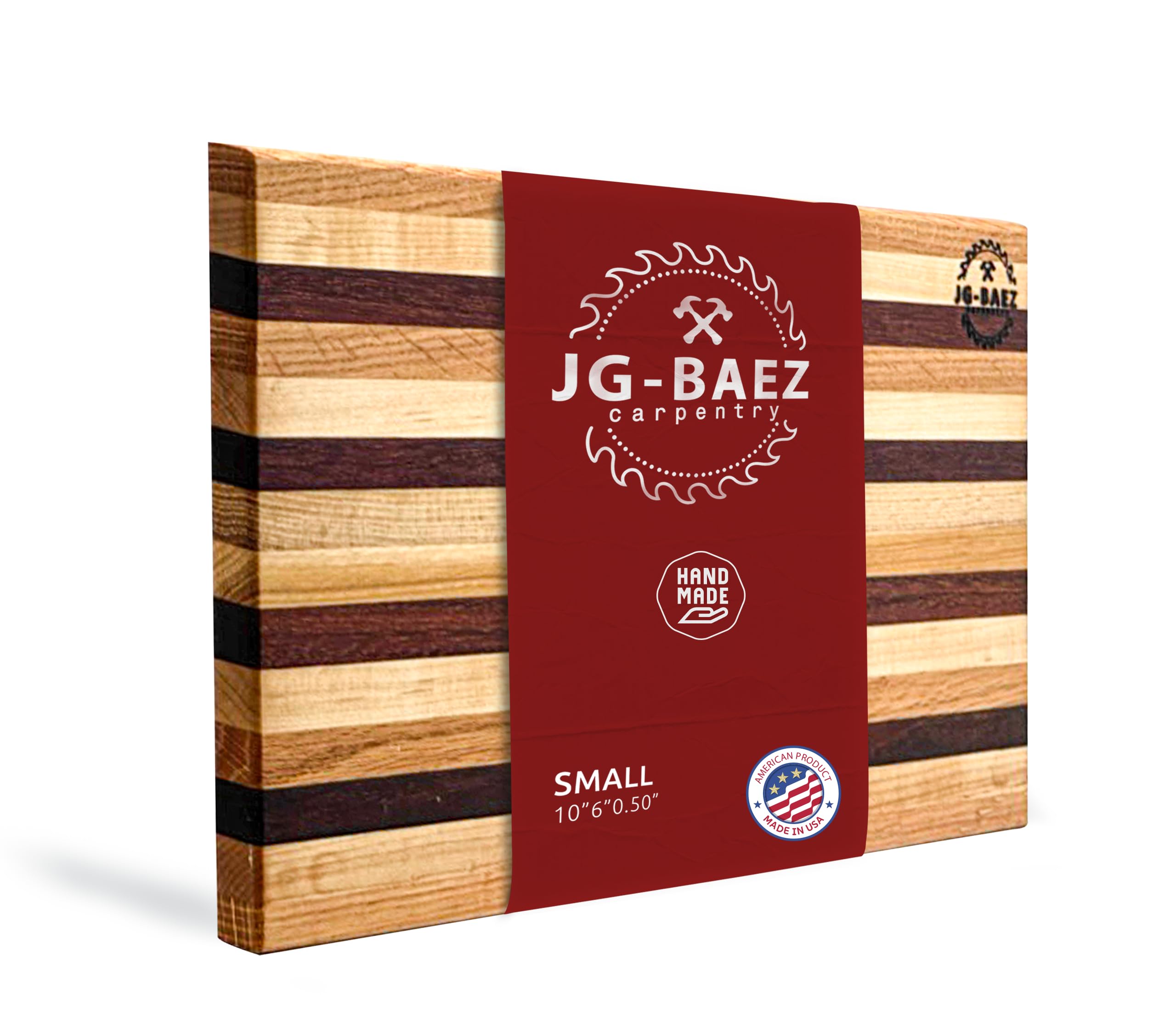 Premium End Grain Wood Cutting Board for Kitchen & BBQ - Small Size, Durable & Luxury Chopping Block for Meat, Vegetables & Fruits - Perfect for Home Cooking, Entertaining & Outdoor Grilling