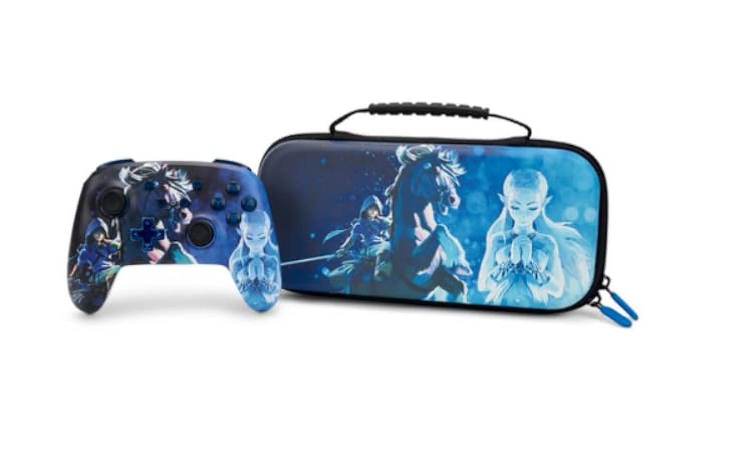 PowerA Enhanced Wireless Controller for Nintendo Switch with Slim Case - Midnight Ride Design | Compatible with Nintendo Switch, Switch Lite & OLED | Ergonomic Grip for Gaming Comfort | Perfect for Travel & Home Play