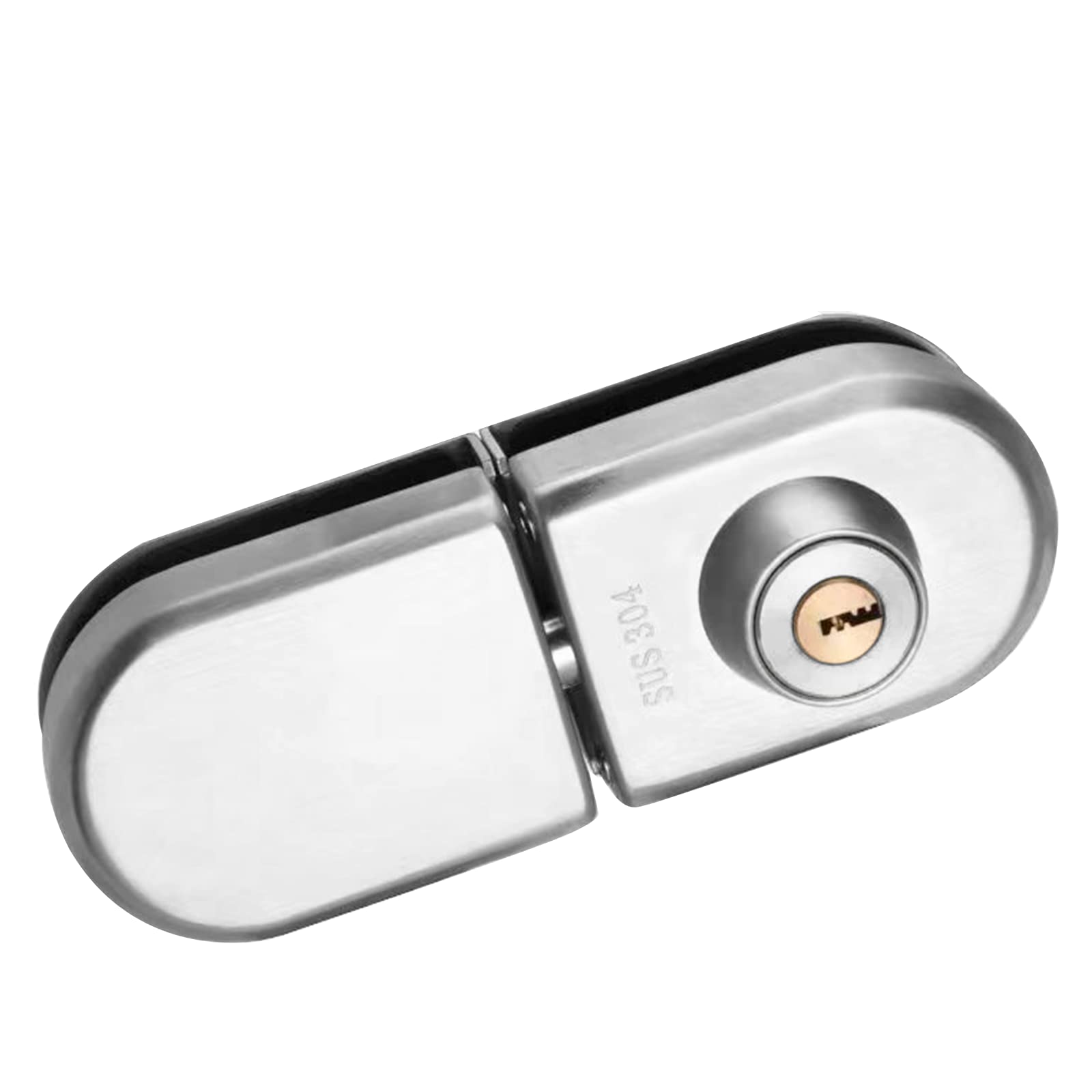 Glass Door Lock with 5 Keys - Fits 8mm-12mm Thickness for Shower, Bathroom, Hotel & Apartment (HLD-703) - Secure Sliding Glass Doors & Privacy Protection