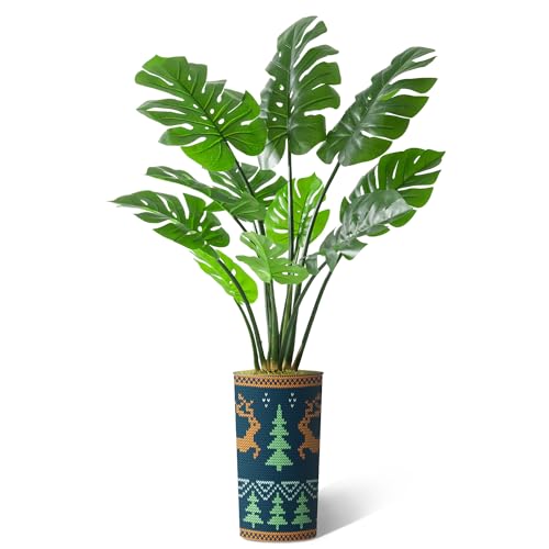 Modern Christmas Deer Pattern Planter