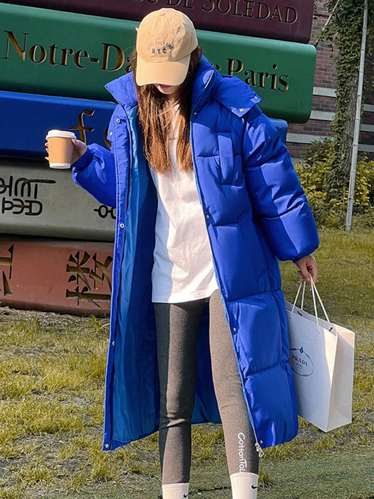 20 Degree Winter Women's Long Parka Jacket - Casual Hooded Thick Warm Windproof Coat for Women | Perfect for Snowy Weather, Outdoor Activities & Daily Commute