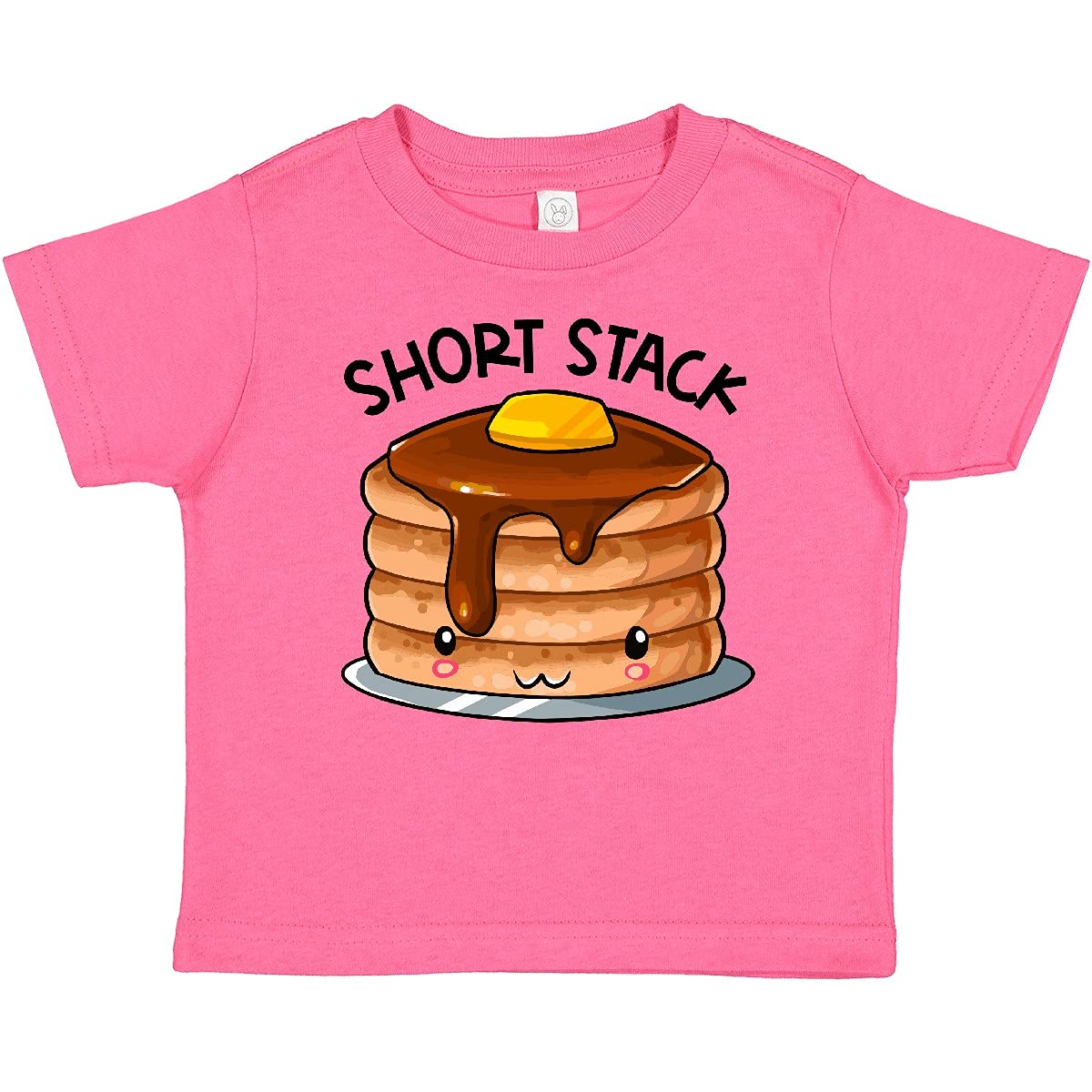 Inktastic Short Stack Cute Pancake Breakfast Baby T-Shirt - Adorable Infant & Toddler Graphic Tee for Boys & Girls - Perfect for Family Breakfast, Playdates & Photo Shoots