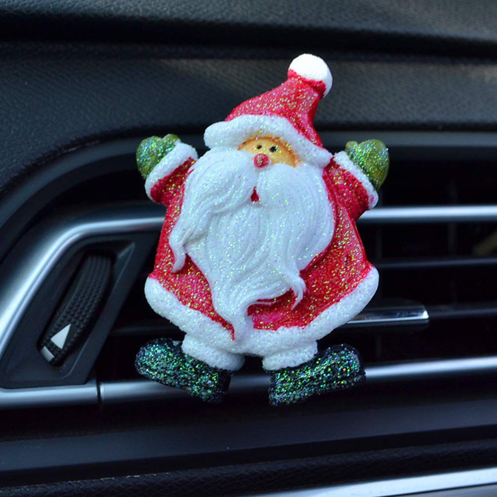 BESPORTBLE Christmas Car Diffuser Vent Clip - Holiday Scented Air Freshener for Car with Santa Design - Perfect Car Accessories for Christmas Gifts & Road Trips