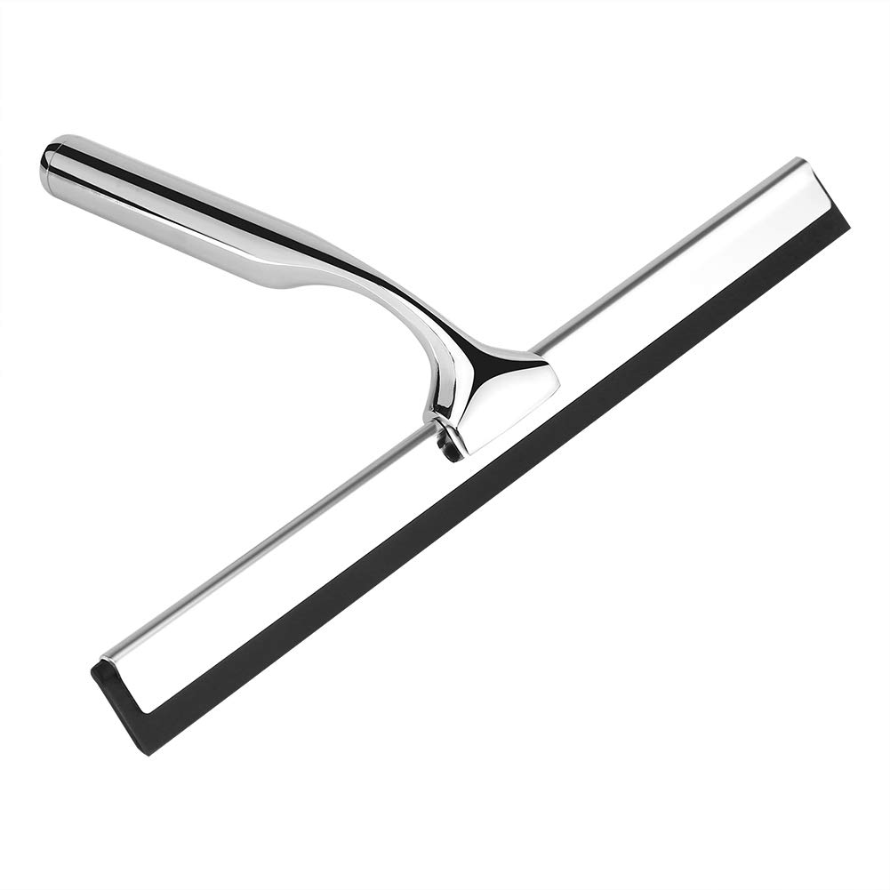 Premium Stainless Steel & Zinc Alloy Window Squeegee - Heavy Duty Car Windshield, Glass & Mirror Cleaner with Hook - Perfect for Home, Office & Auto Detailing