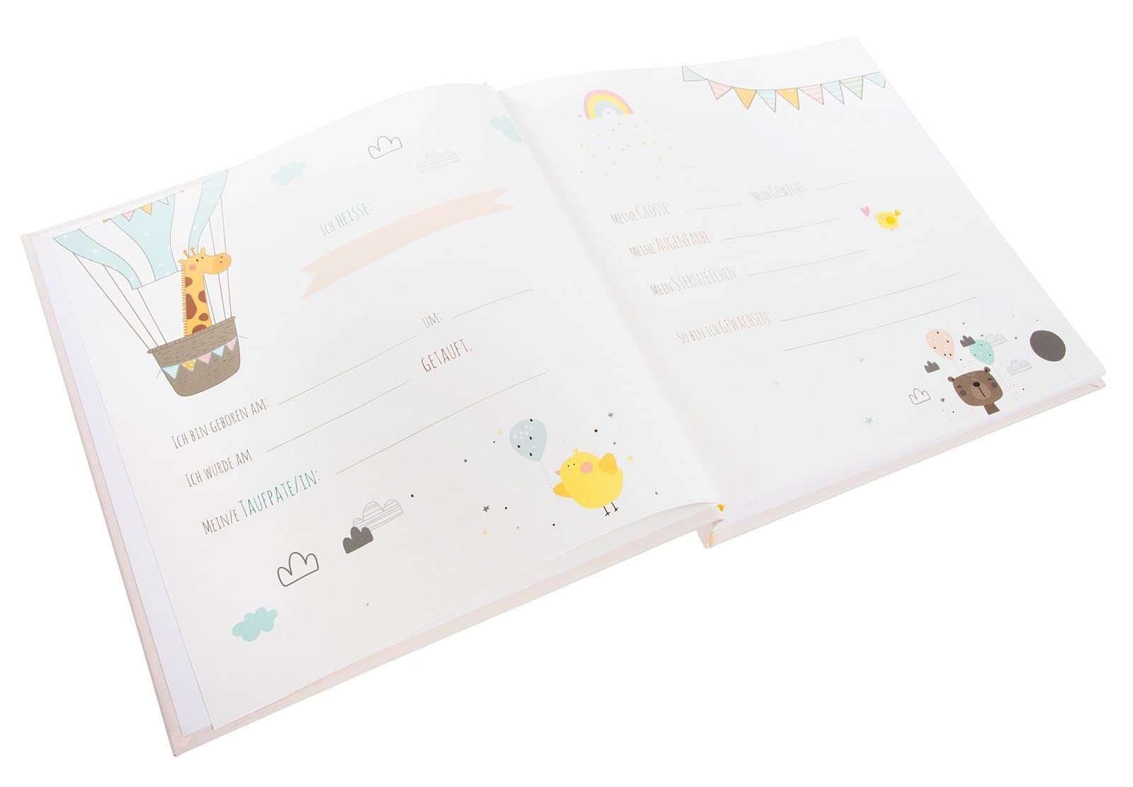 Goldbuch Animal Parade Scrapbook Photo Album - 30x31 cm (12x12 Inches) for Baby Memories, Kids Artwork, Family Photos & DIY Scrapbooking Projects