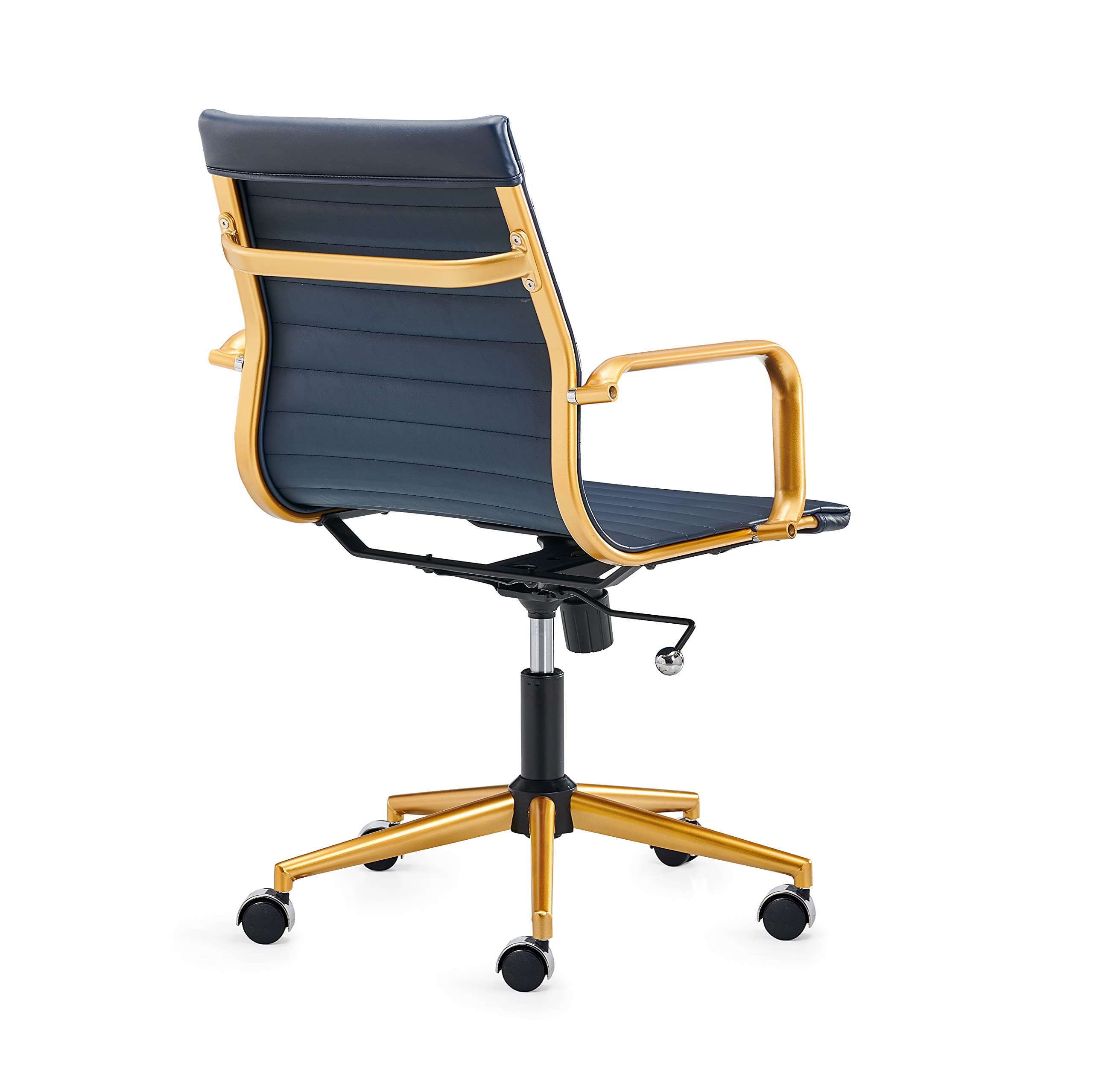 Blue Gold Ergonomic Office Chair - Modern Adjustable Desk Chair with Lumbar Support (3011) - Perfect for Home Office, Gaming & Workspace Comfort