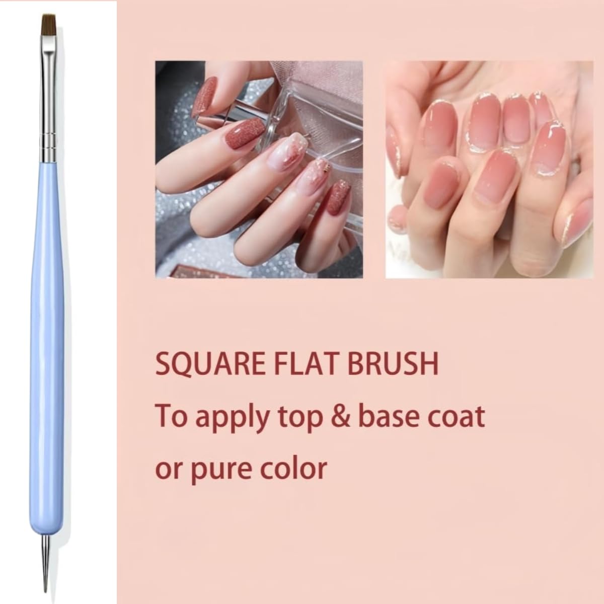 6PCS Nail Art Brush Set for DIY Nail Design & Gel Extension - Home Salon Use