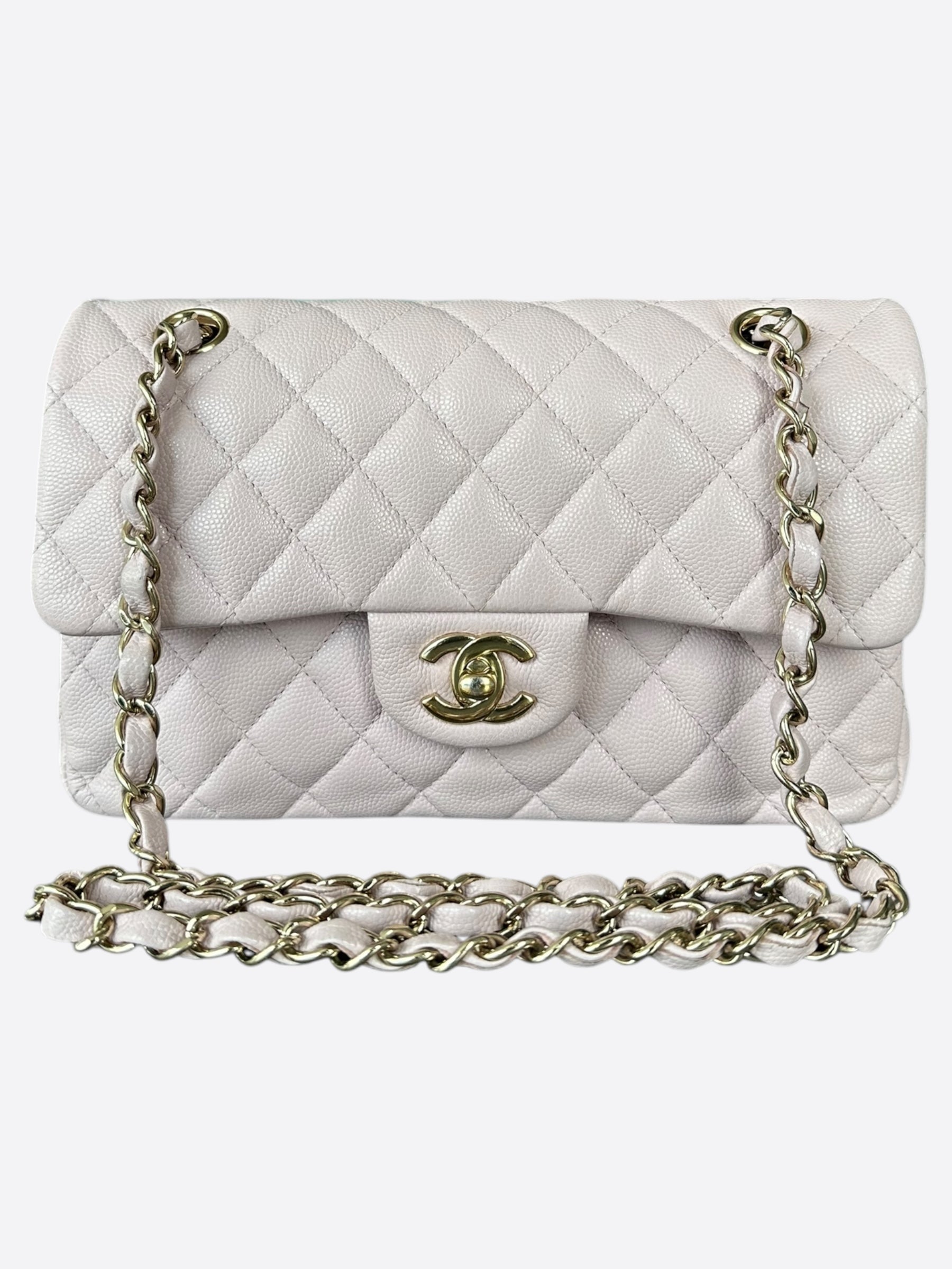 Chanel Pink Quilted Caviar Leather Small Flap Bag Crossbody Purse for Women | Luxury Designer Handbag for Date Night & Special Occasions