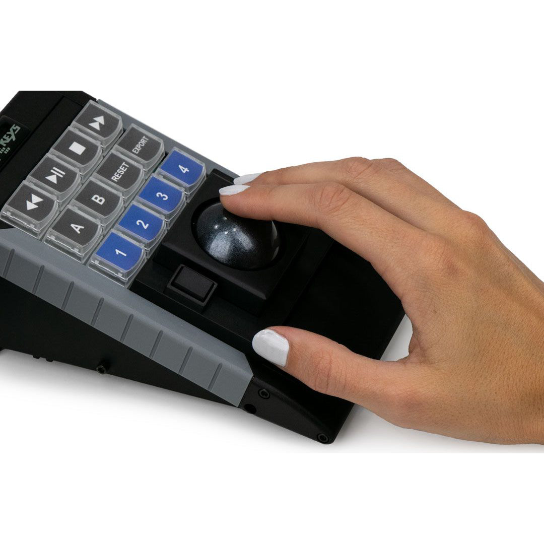 XBE 12-Key Programmable Keypad with Trackball - Customizable Shortcut Keyboard for CAD, Video Editing & Gaming - Ergonomic USB Keypad for PC/Mac