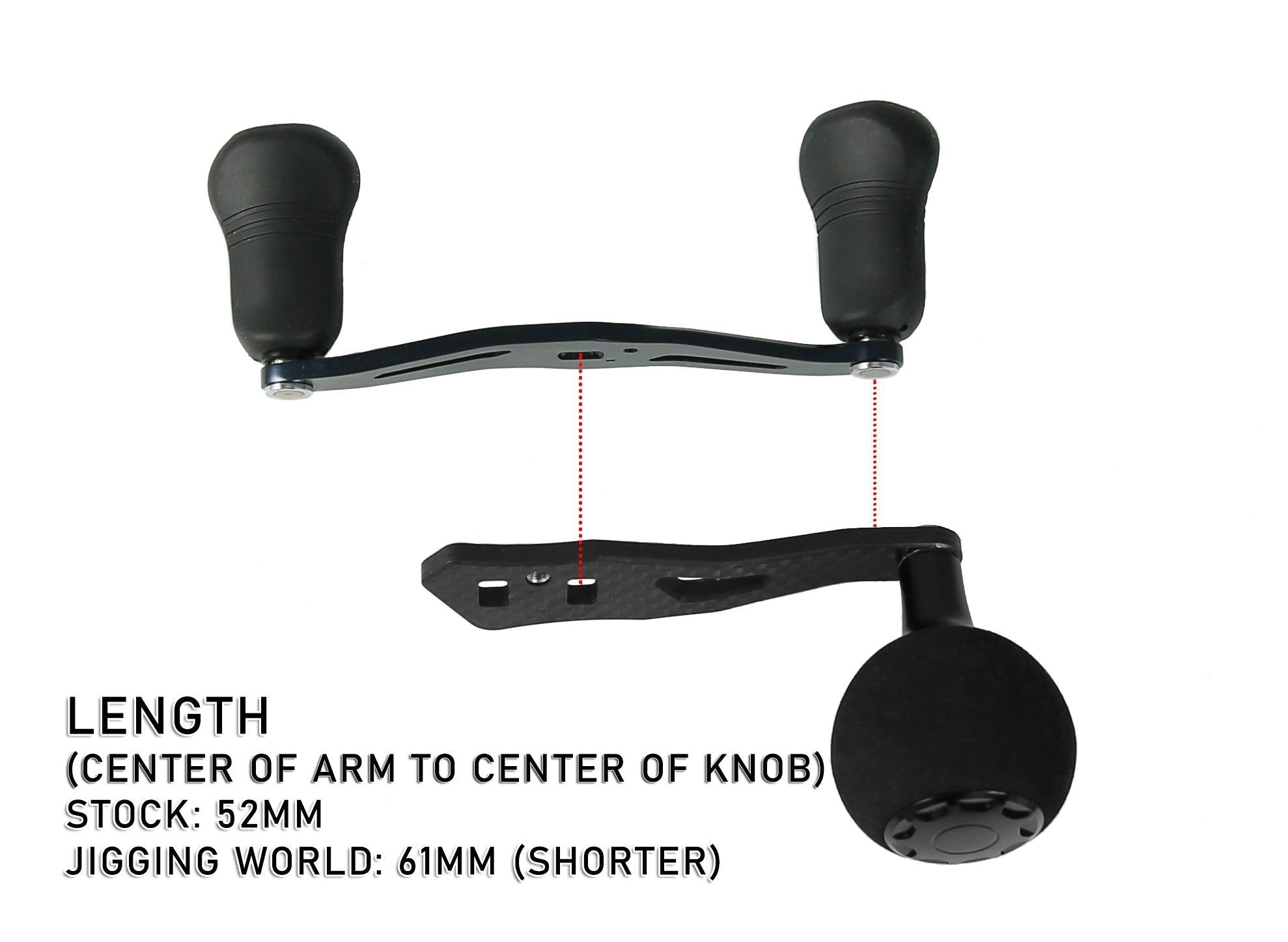 Jigging World Power Handle for Shimano Tranx 300 & 400 Baitcasting Reels - Upgrade Your Fishing Gear for Saltwater & Freshwater Angling