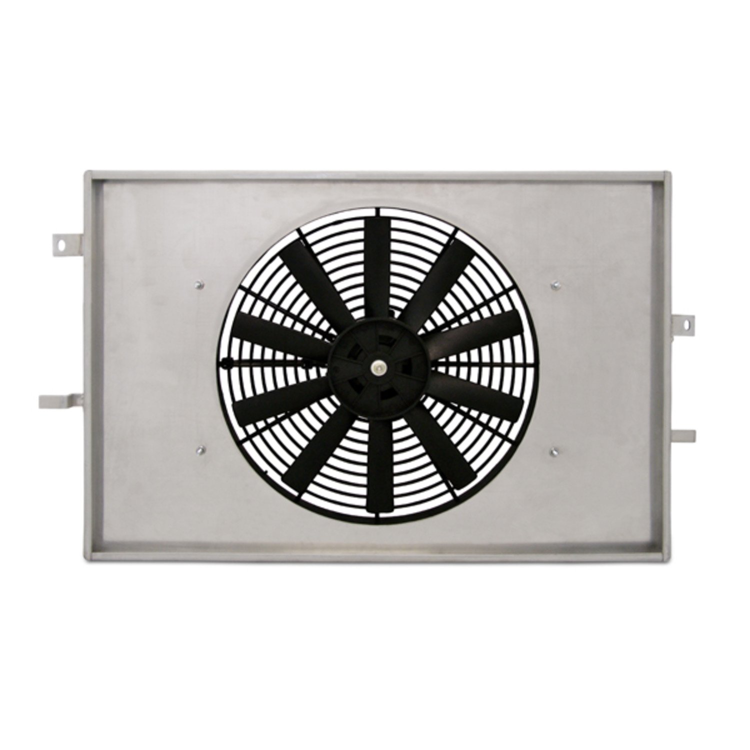Mishimoto MMFS-MUS-97 High Performance Aluminum Radiator Fan Shroud for 1994-2004 Ford Mustang GT, Cobra & V6 - Silver | Improved Cooling System | Track & Street Use
