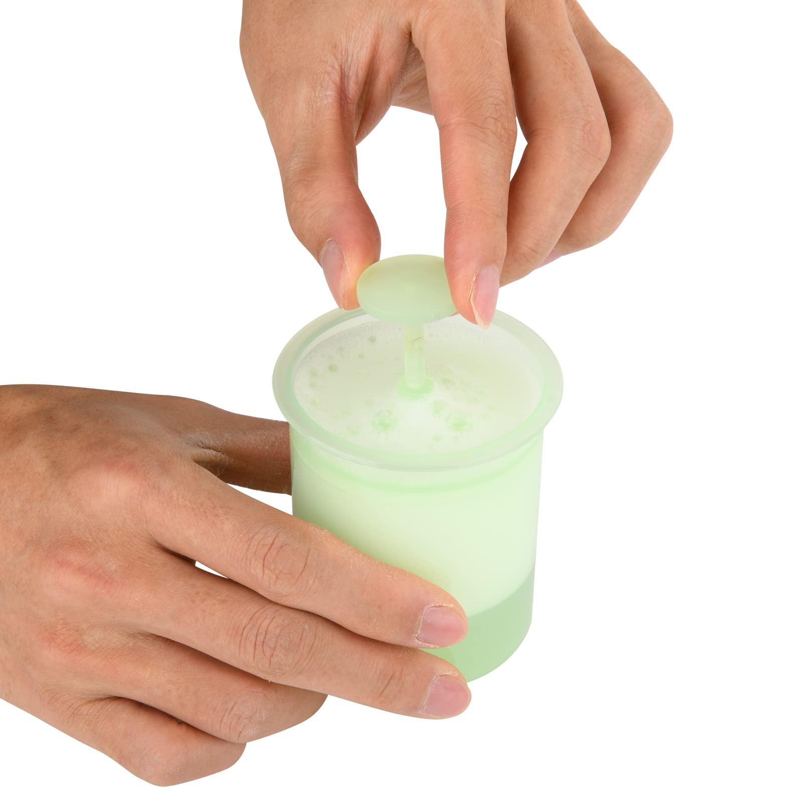 Beautyflier 2 Pack Facial Cleanser Foam Cup - Skin Care Bubble Maker for Deep Cleansing | Green & Pink Portable Foam Maker | Perfect for Travel, Spa & Daily Skincare Routine