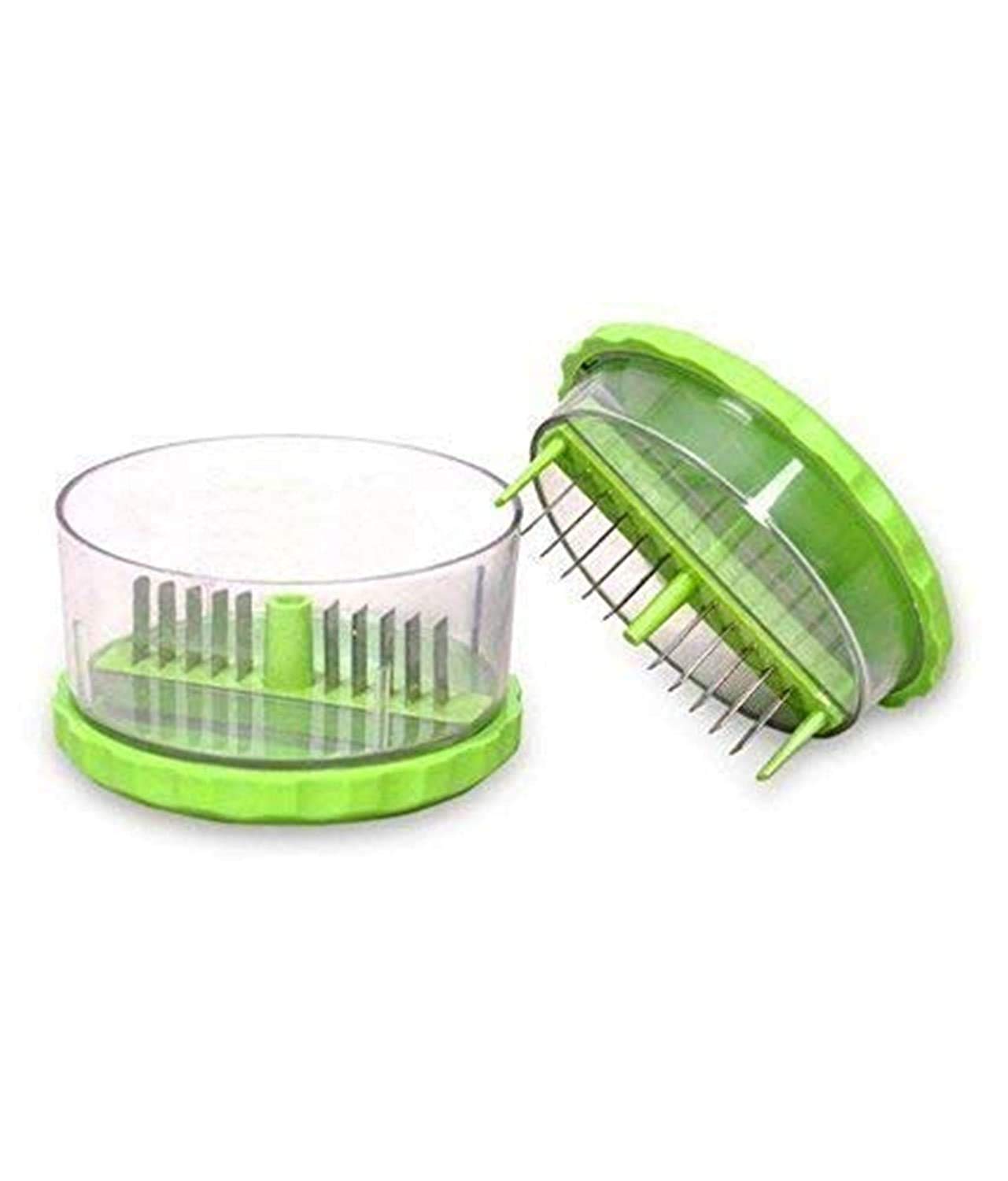 LEAWALL Multi-Function Stainless Steel Garlic Ginger Crusher - Heavy Duty Chili & Dry Fruit Chopper with Sharp Blades - Perfect for Cooking, Baking & Meal Prep