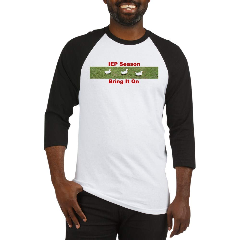 IEP Ducks in a Row Baseball Jersey - Funny Special Education Teacher Shirt - Comfortable Cotton Baseball Tee for IEP Meetings, School Events & Autism Awareness
