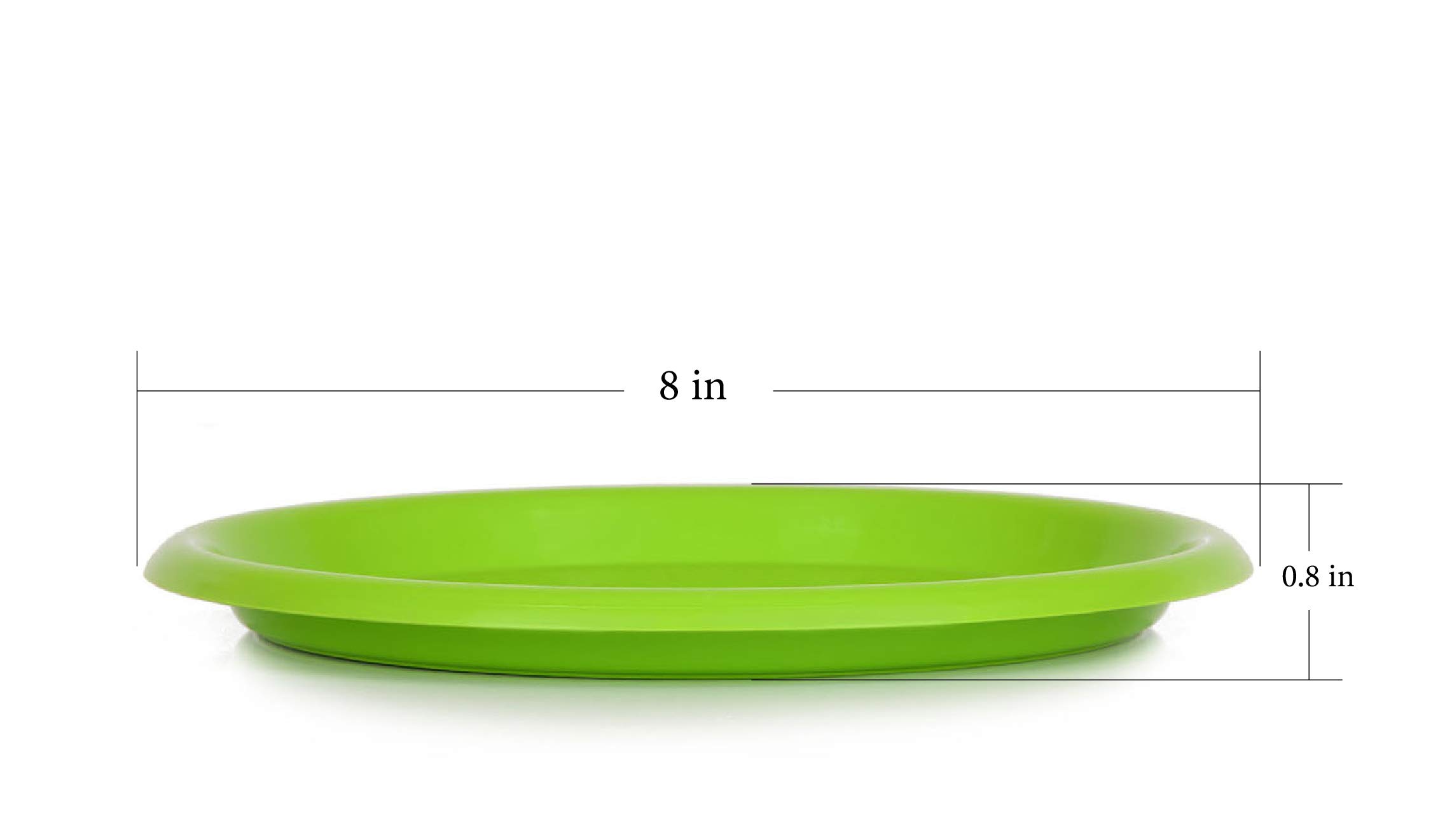 Eco-Friendly Reusable Plastic Plates - Small 6.5 Inch Green Plates, 12 Pack for Parties, Picnics & Outdoor Dining | Durable & Dishwasher Safe | Mintra Home Tableware